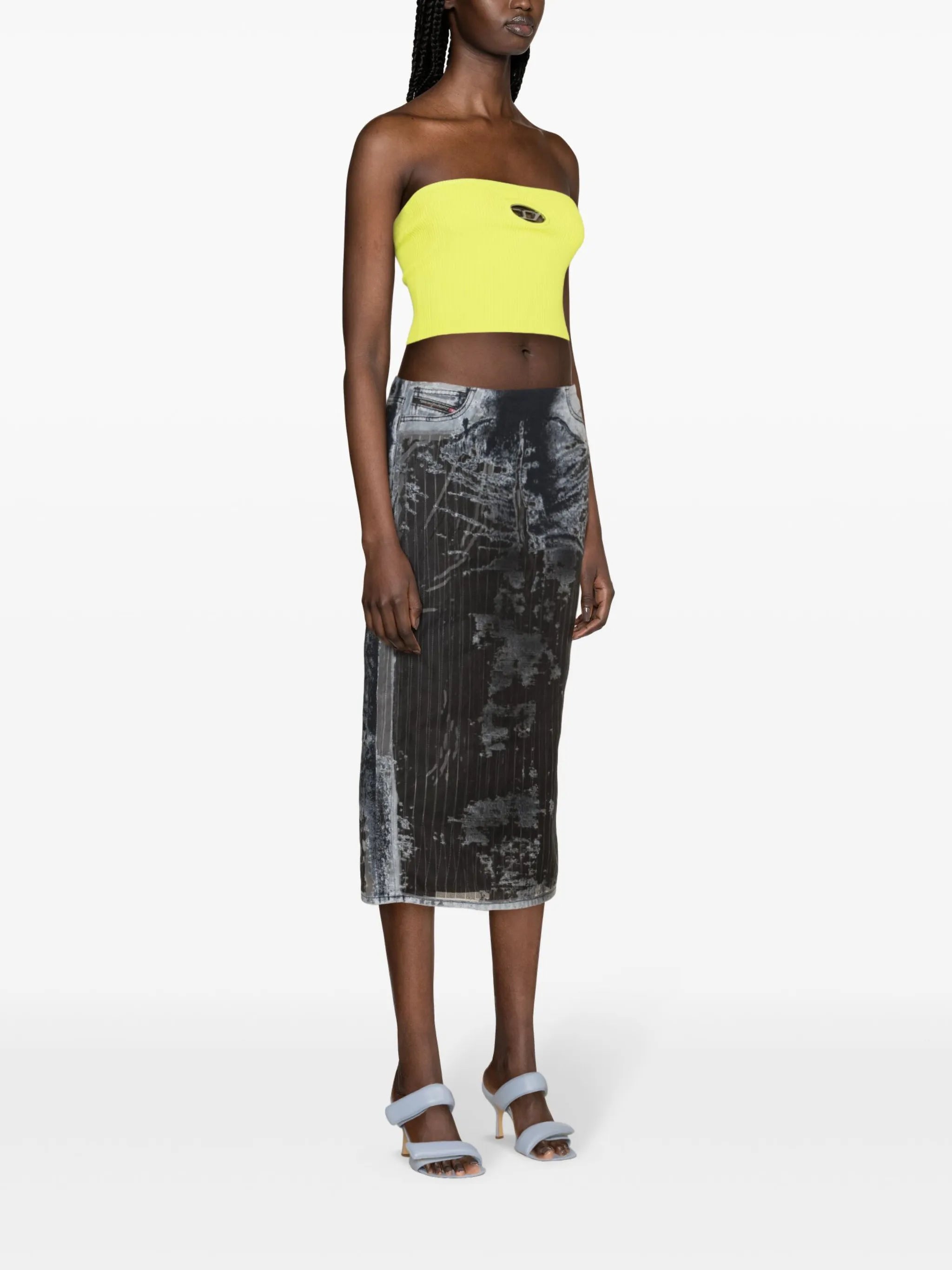 De-Pra-Fse1 denim midi skirt