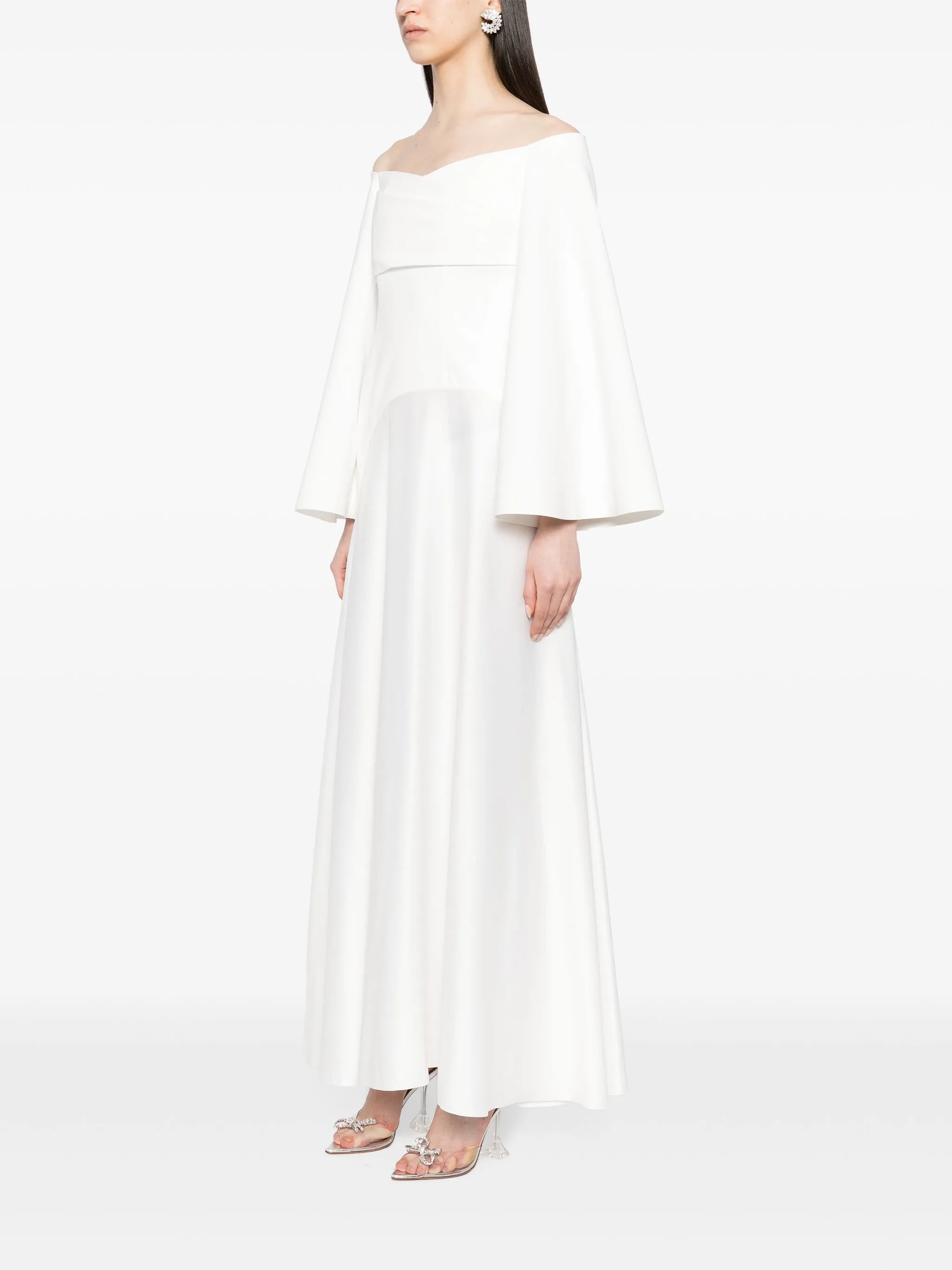 The Rina off-shoulder gown