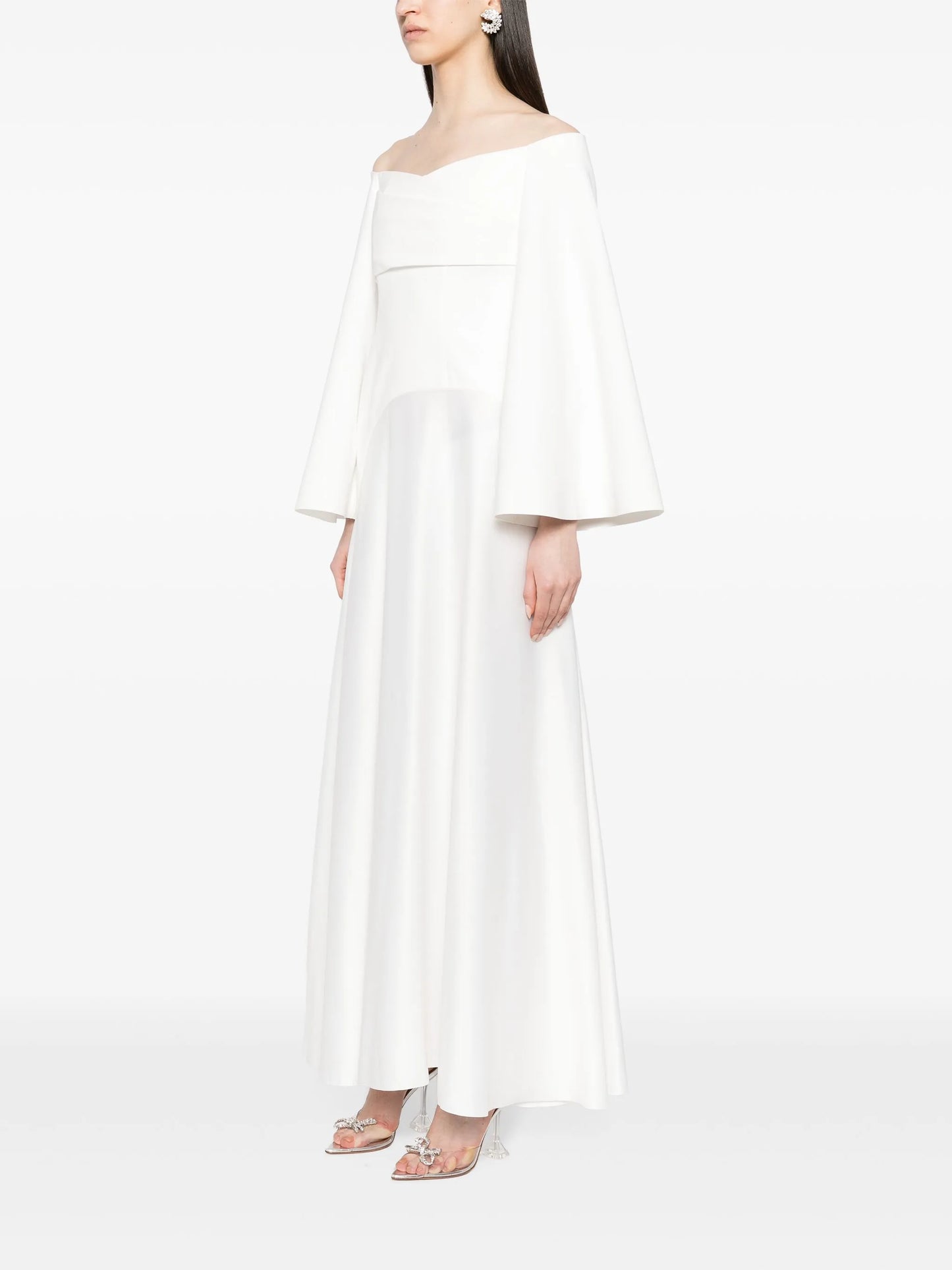 The Rina off-shoulder gown