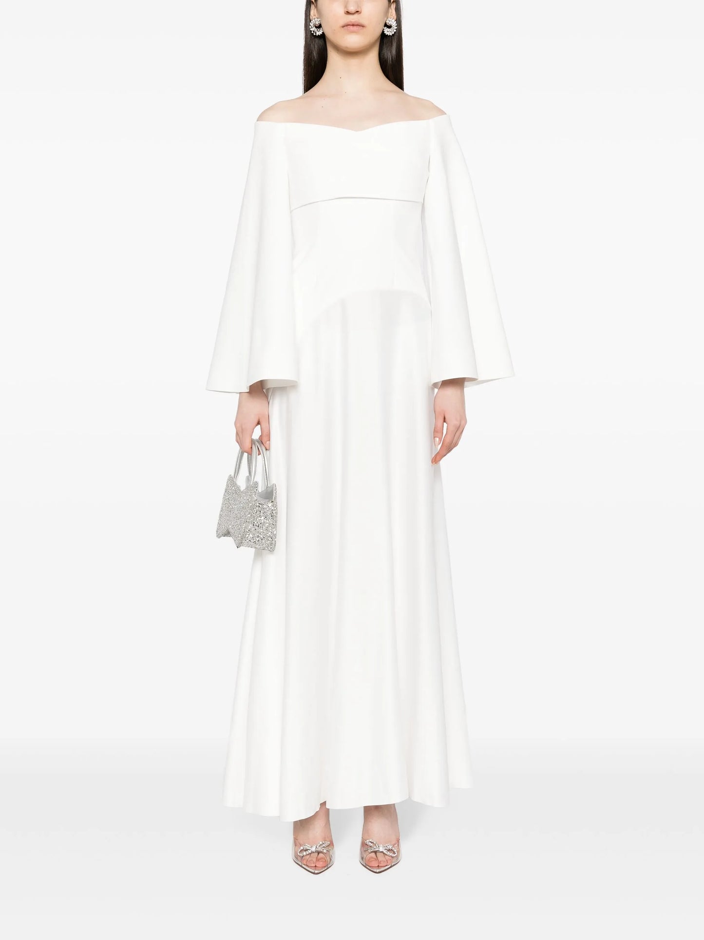 The Rina off-shoulder gown