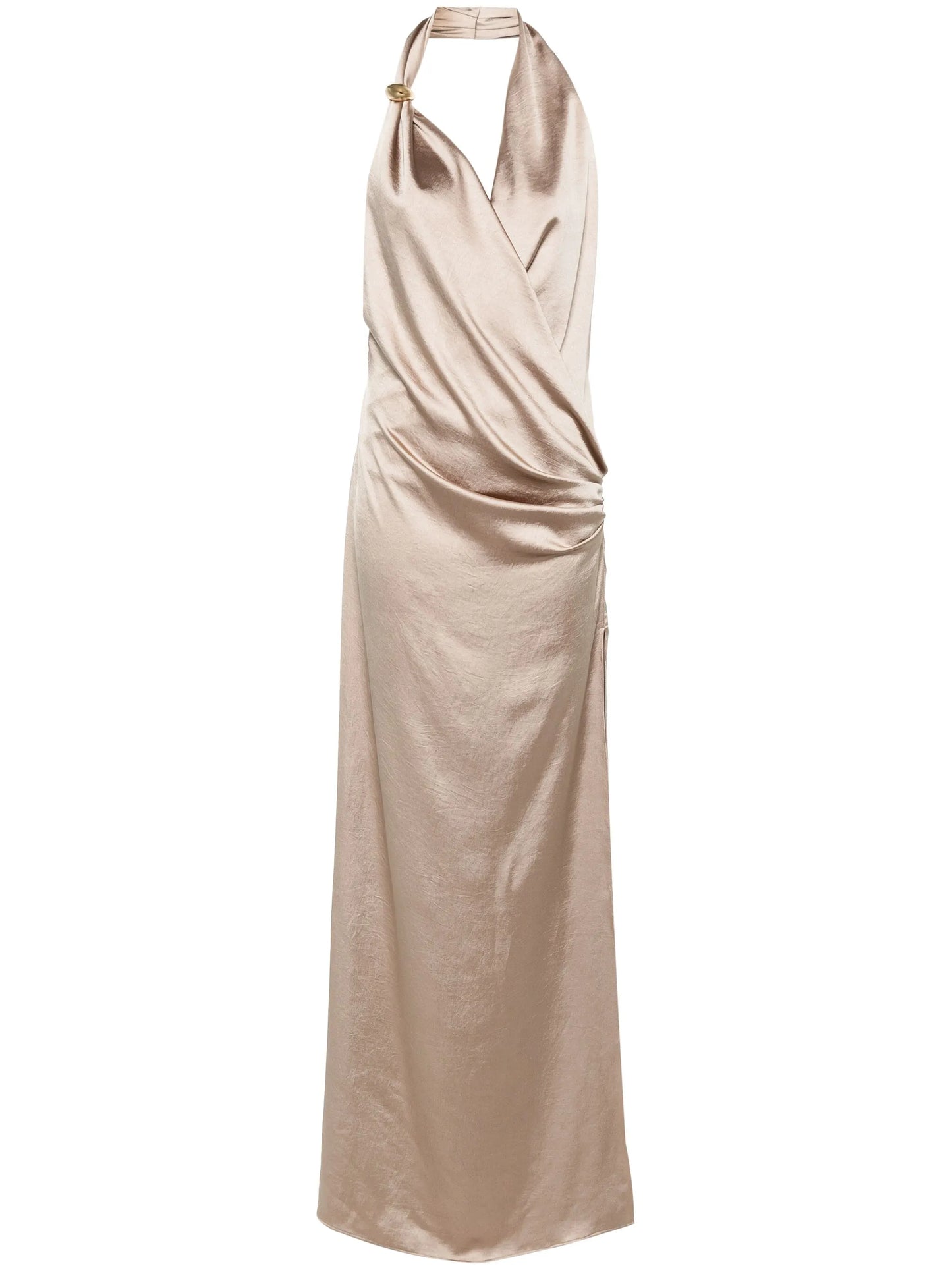 satin maxi dress