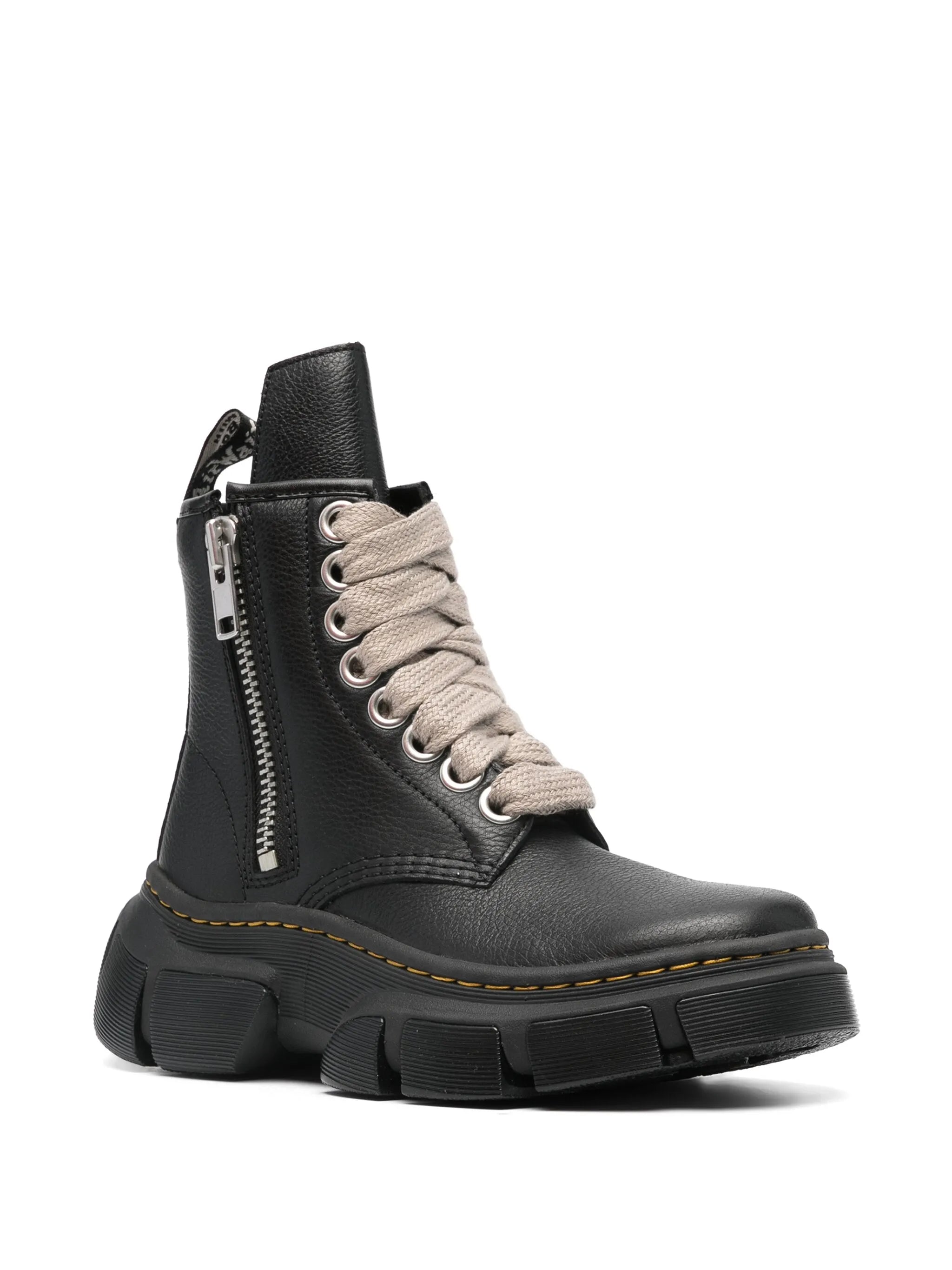 x Rick Owens 1460 leather boots