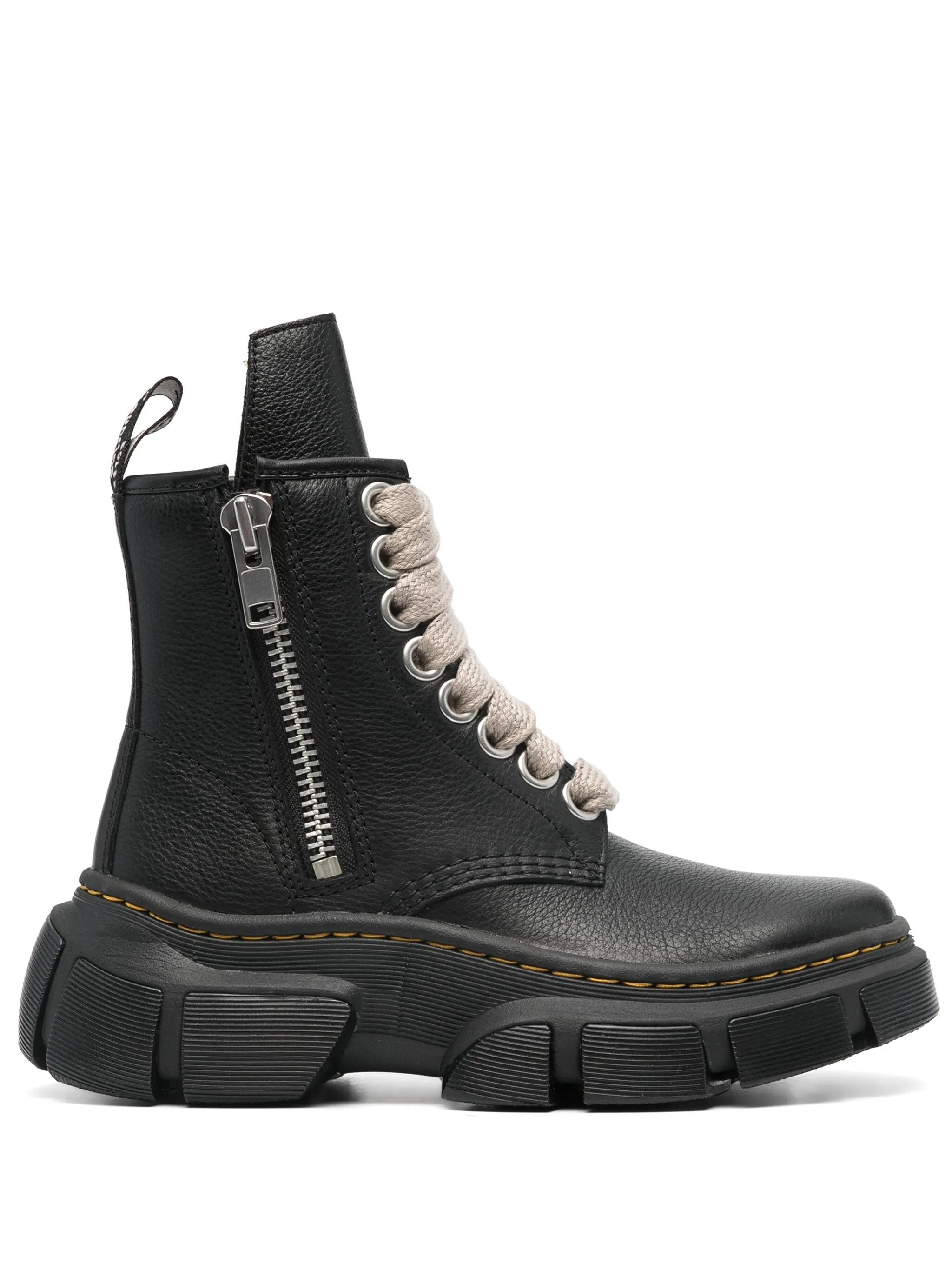 x Rick Owens 1460 leather boots