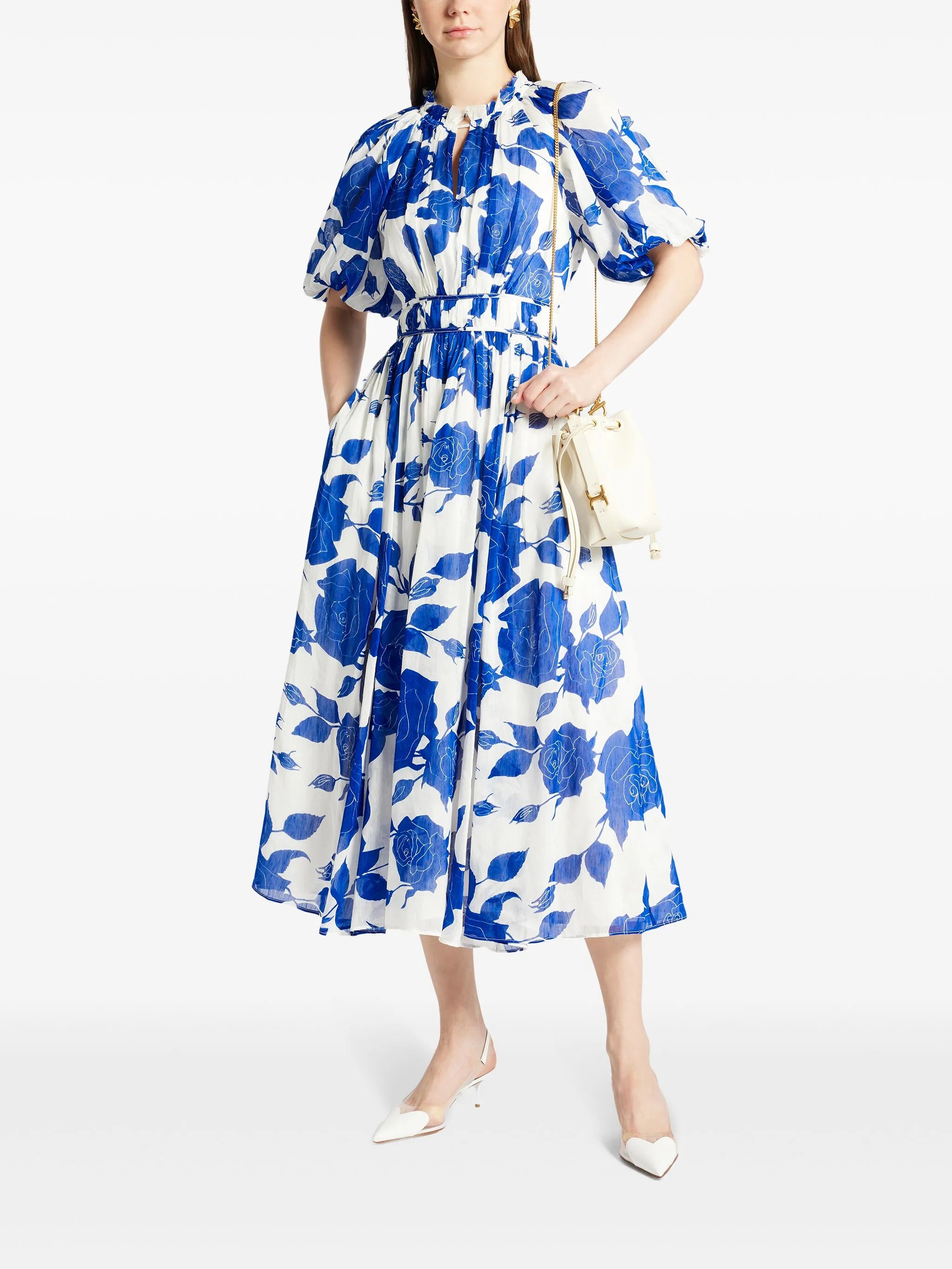 Elysium floral-print midi dress