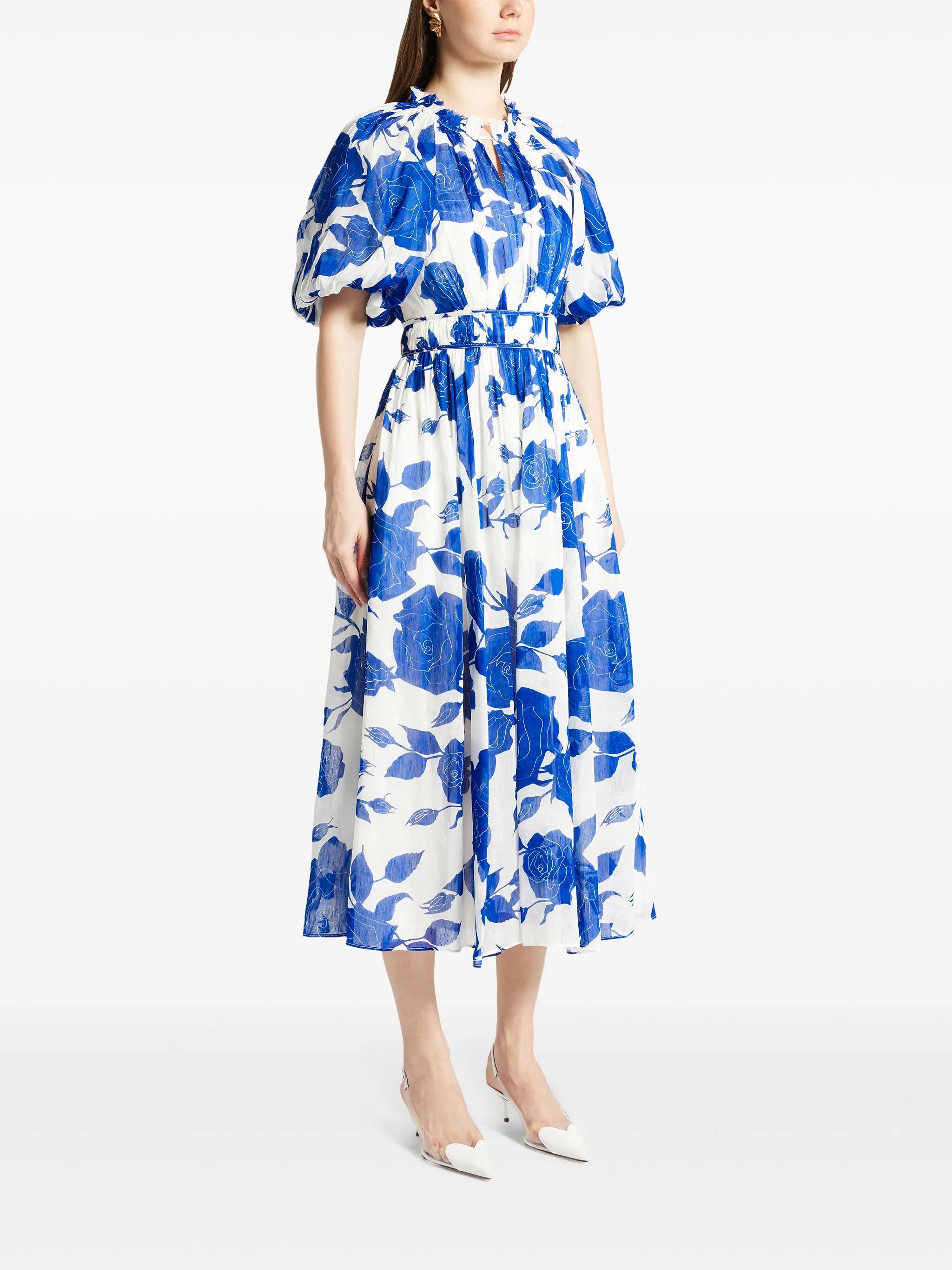 Elysium floral-print midi dress