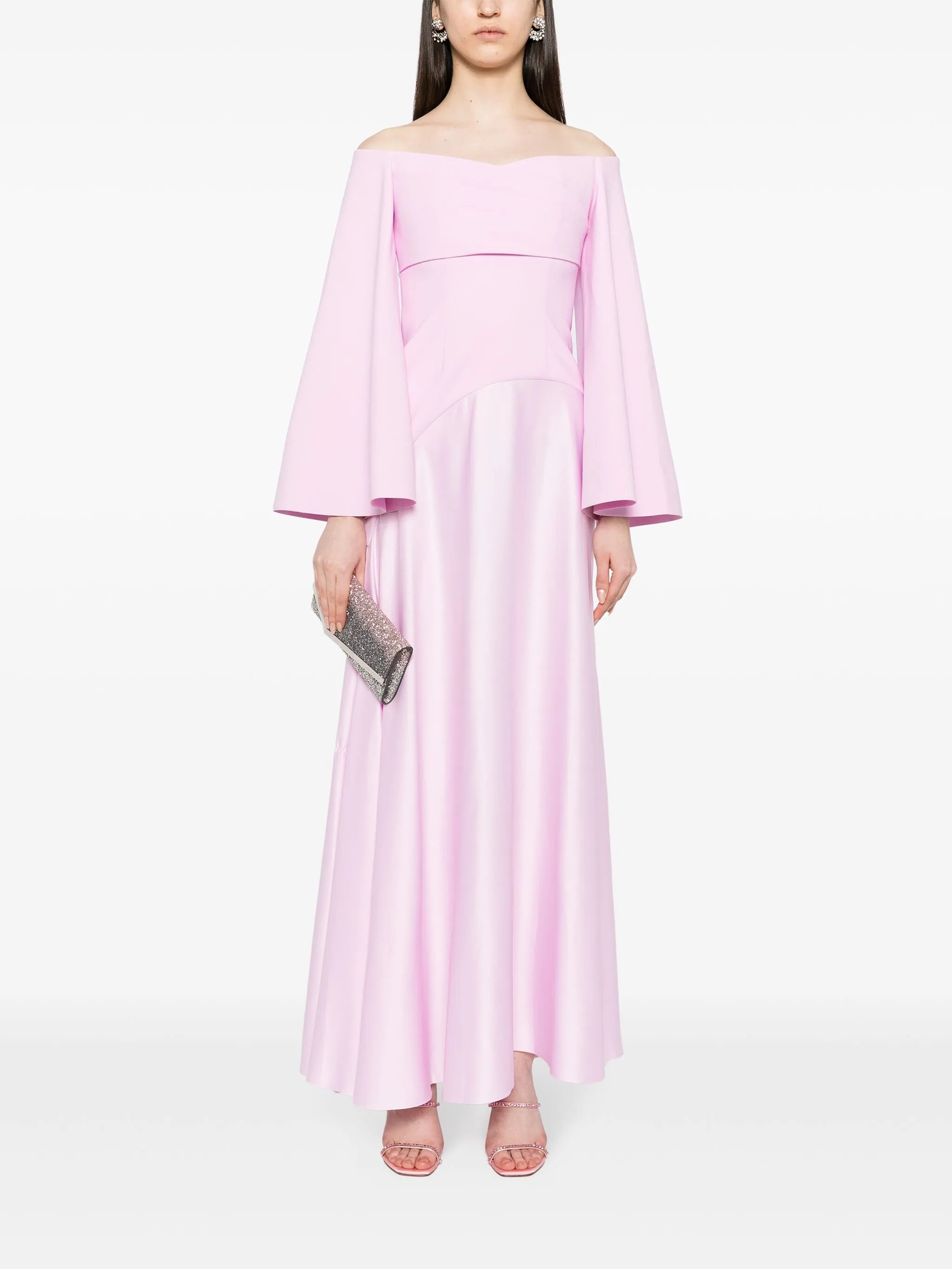 The Rina off-shoulder gown