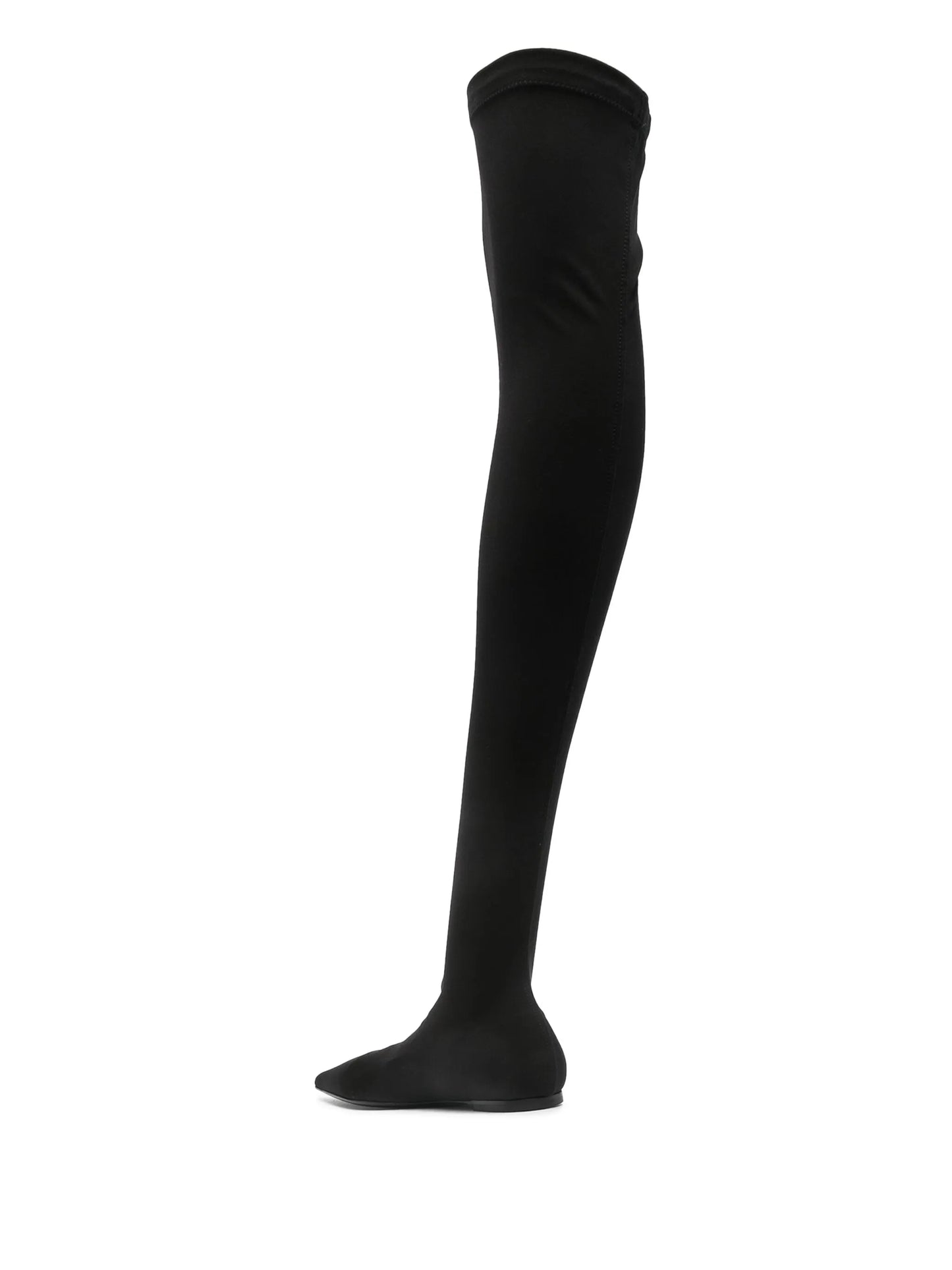 thigh-high flat boots