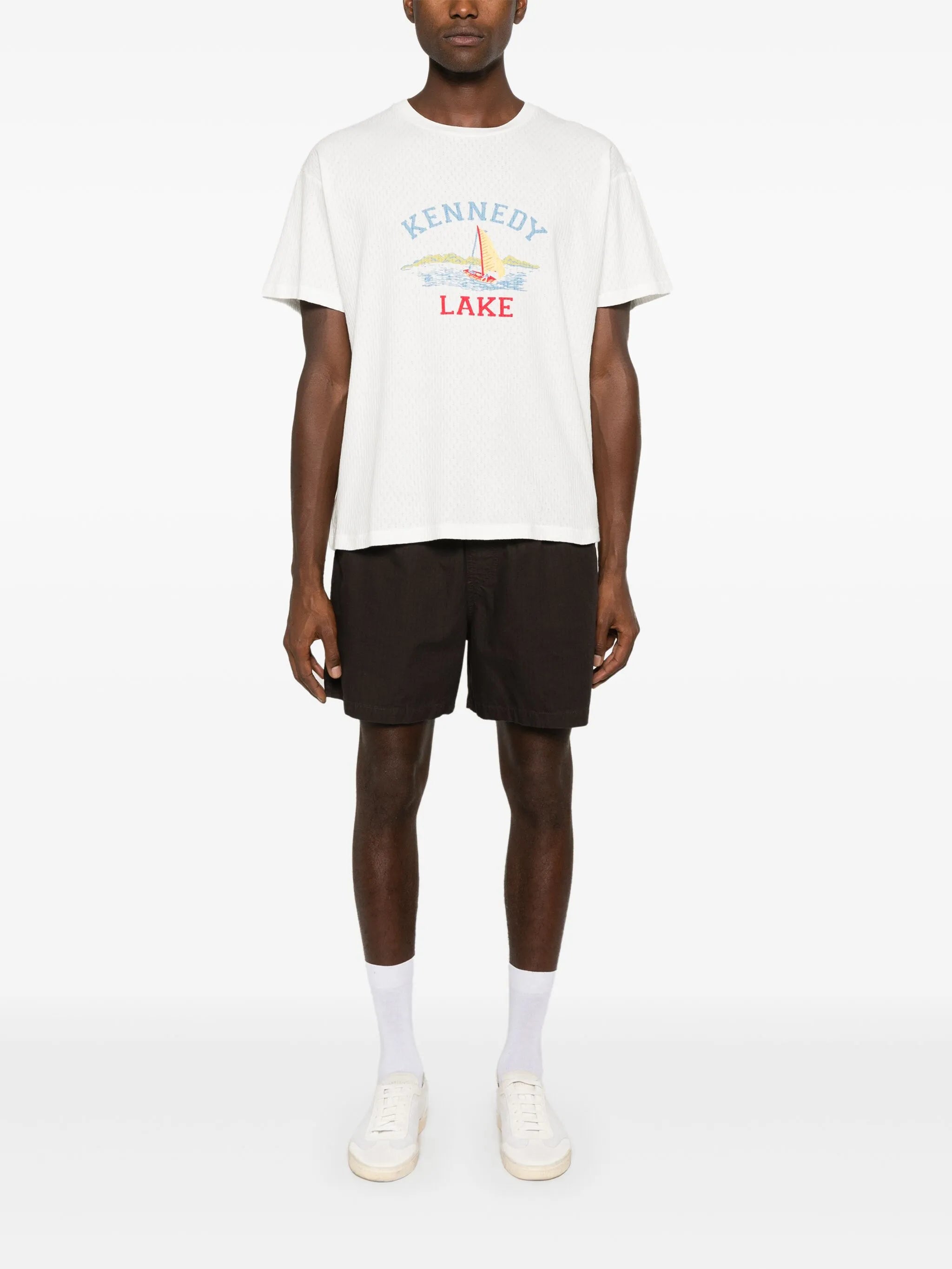 Kennedy Lake-print T-shirt