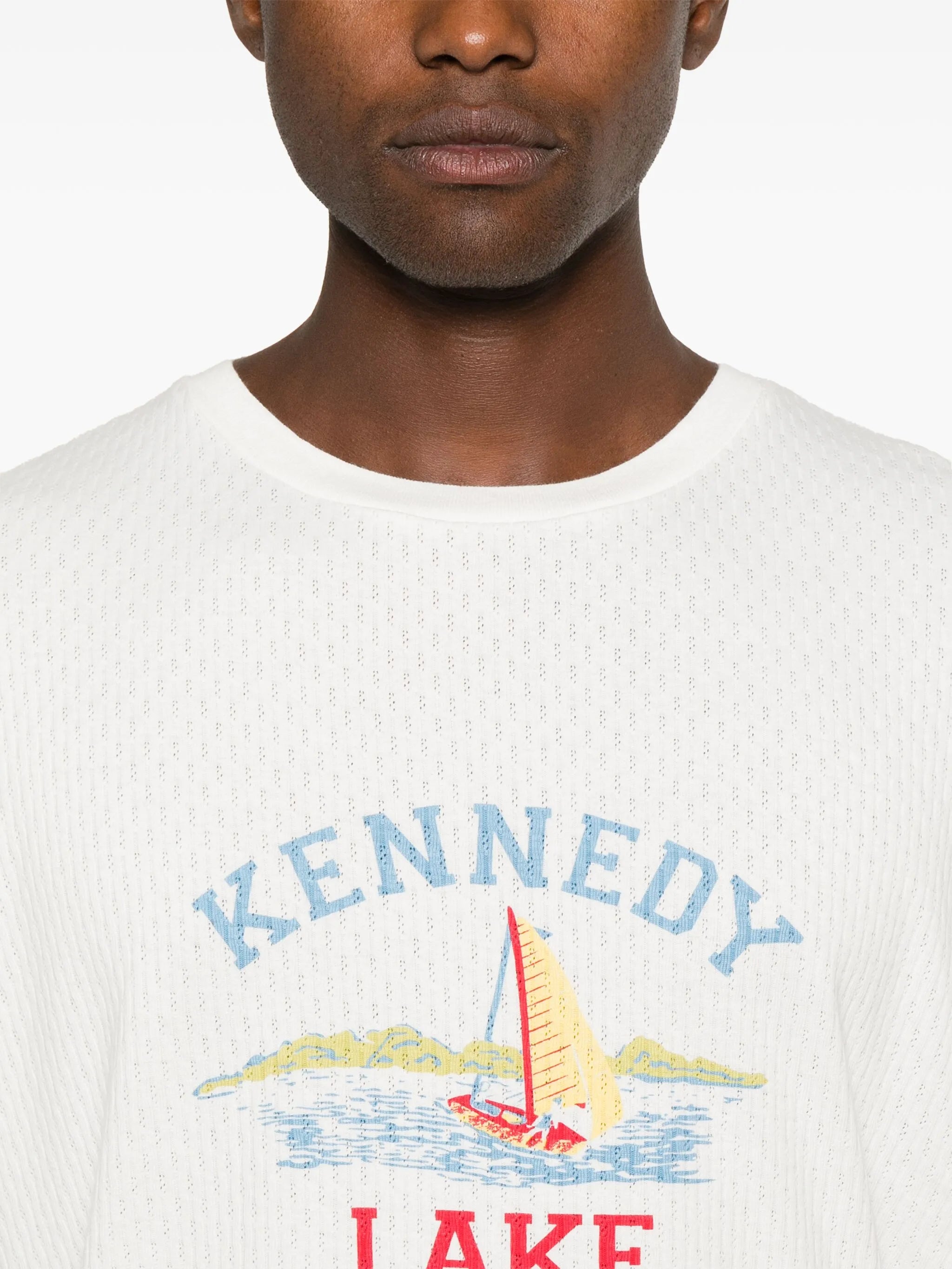 Kennedy Lake-print T-shirt