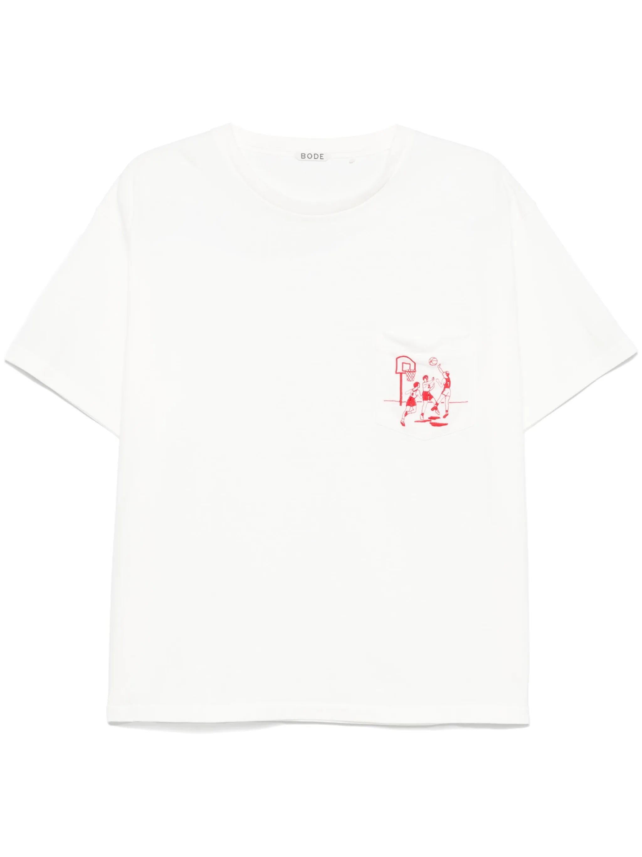 hoop-embroidered T-shirt