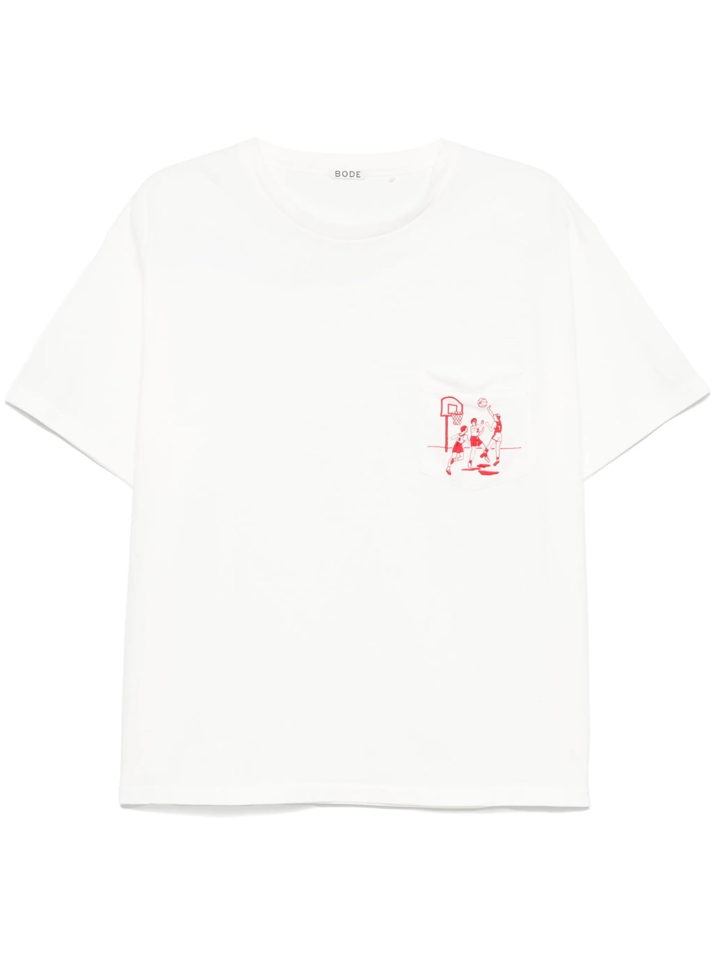 hoop-embroidered T-shirt