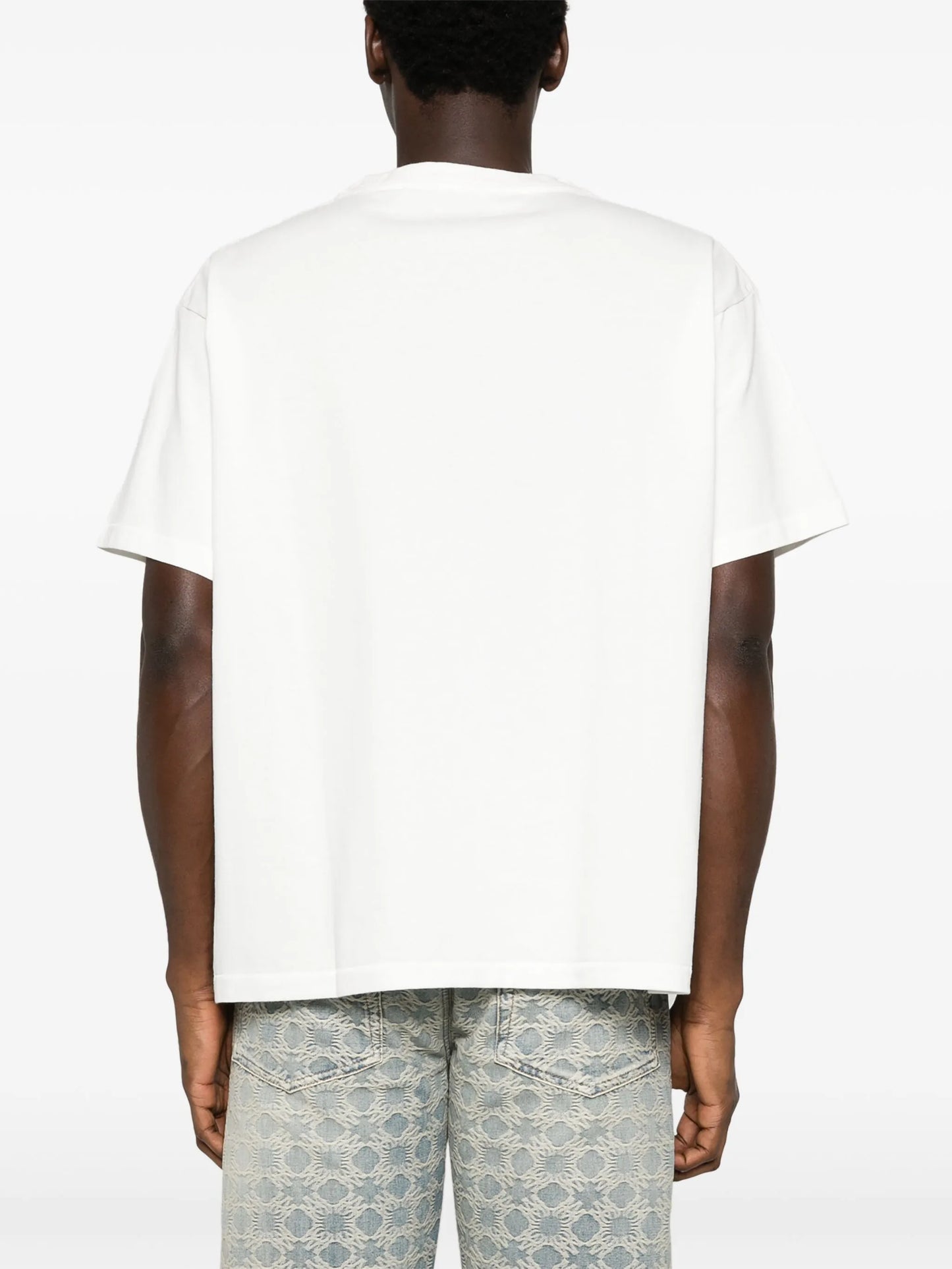 hoop-embroidered T-shirt