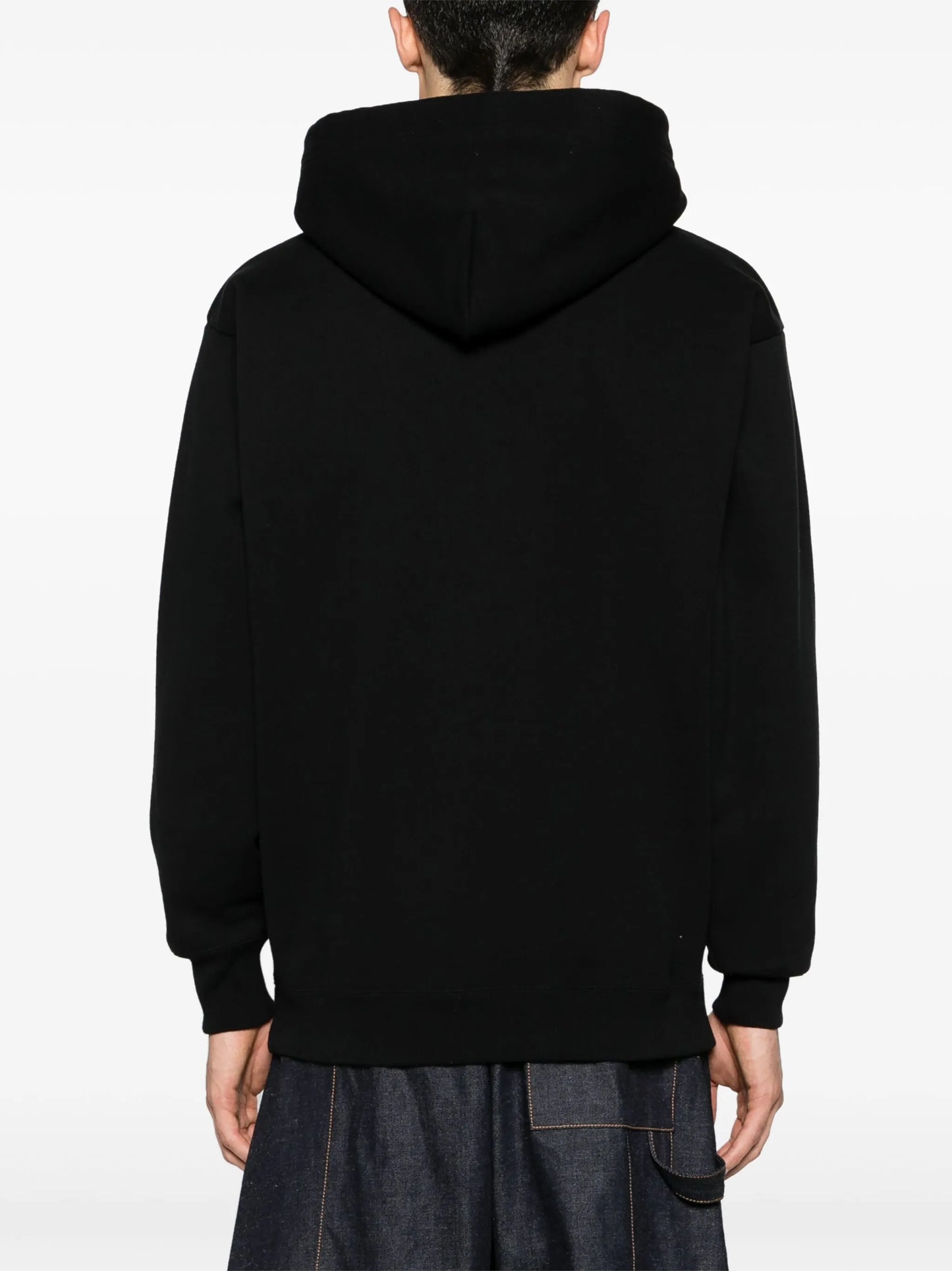 logo-patches cotton hoodie