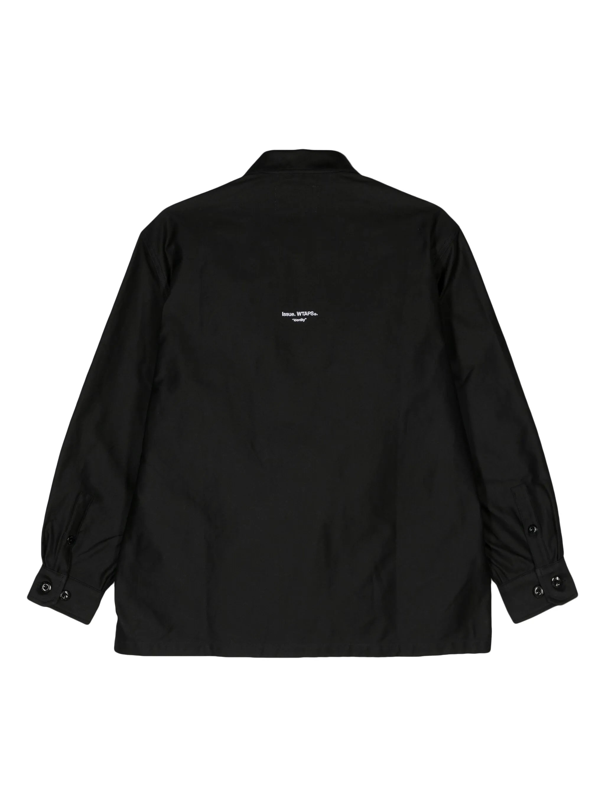 classic-collar cotton overshirt