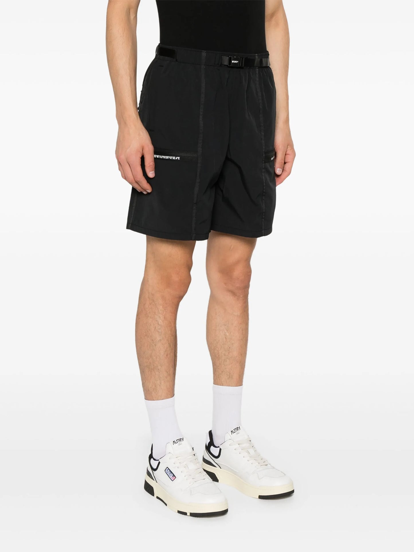 logo-print cargo shorts