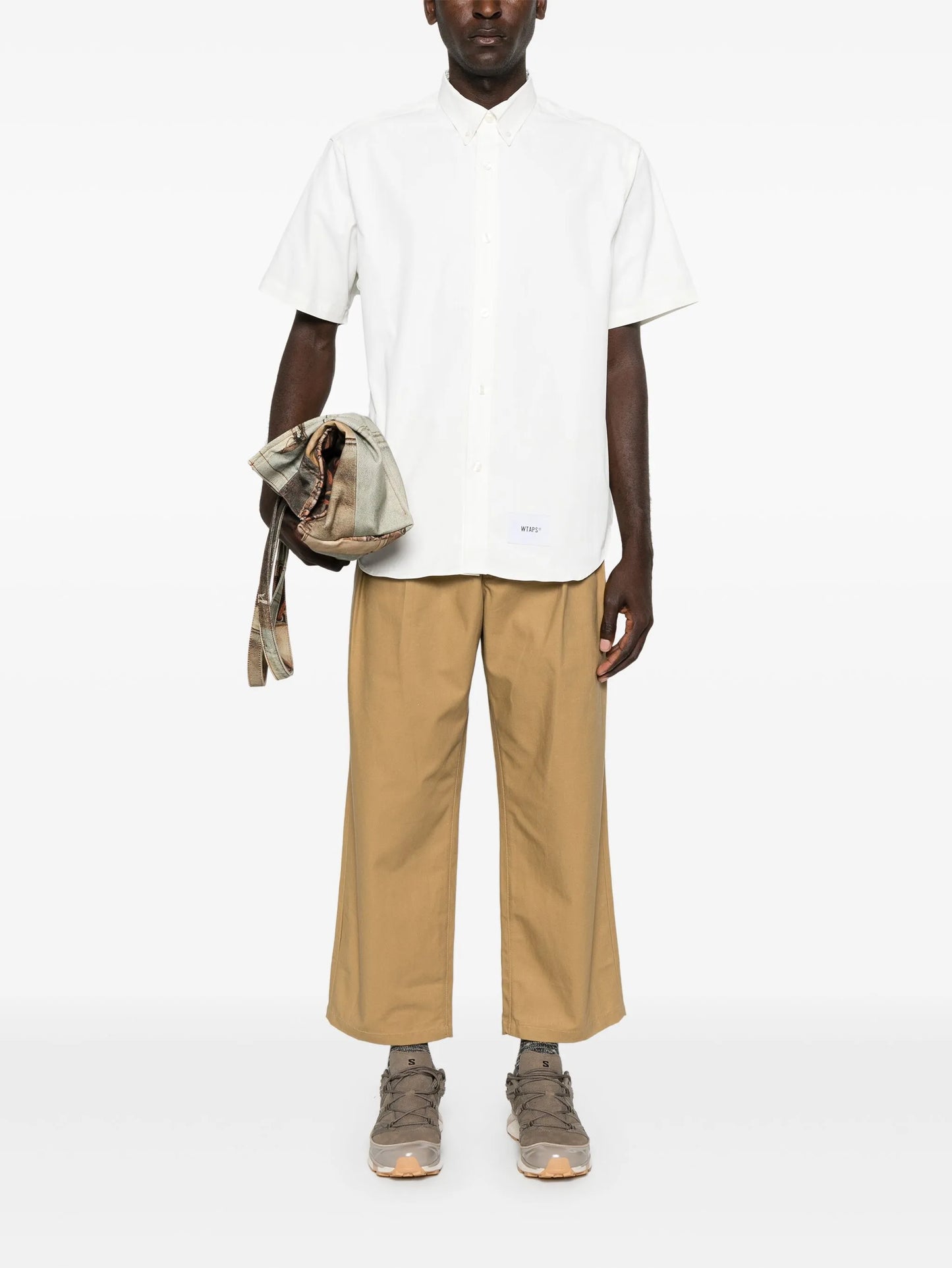 logo-patch short-sleeved shirt