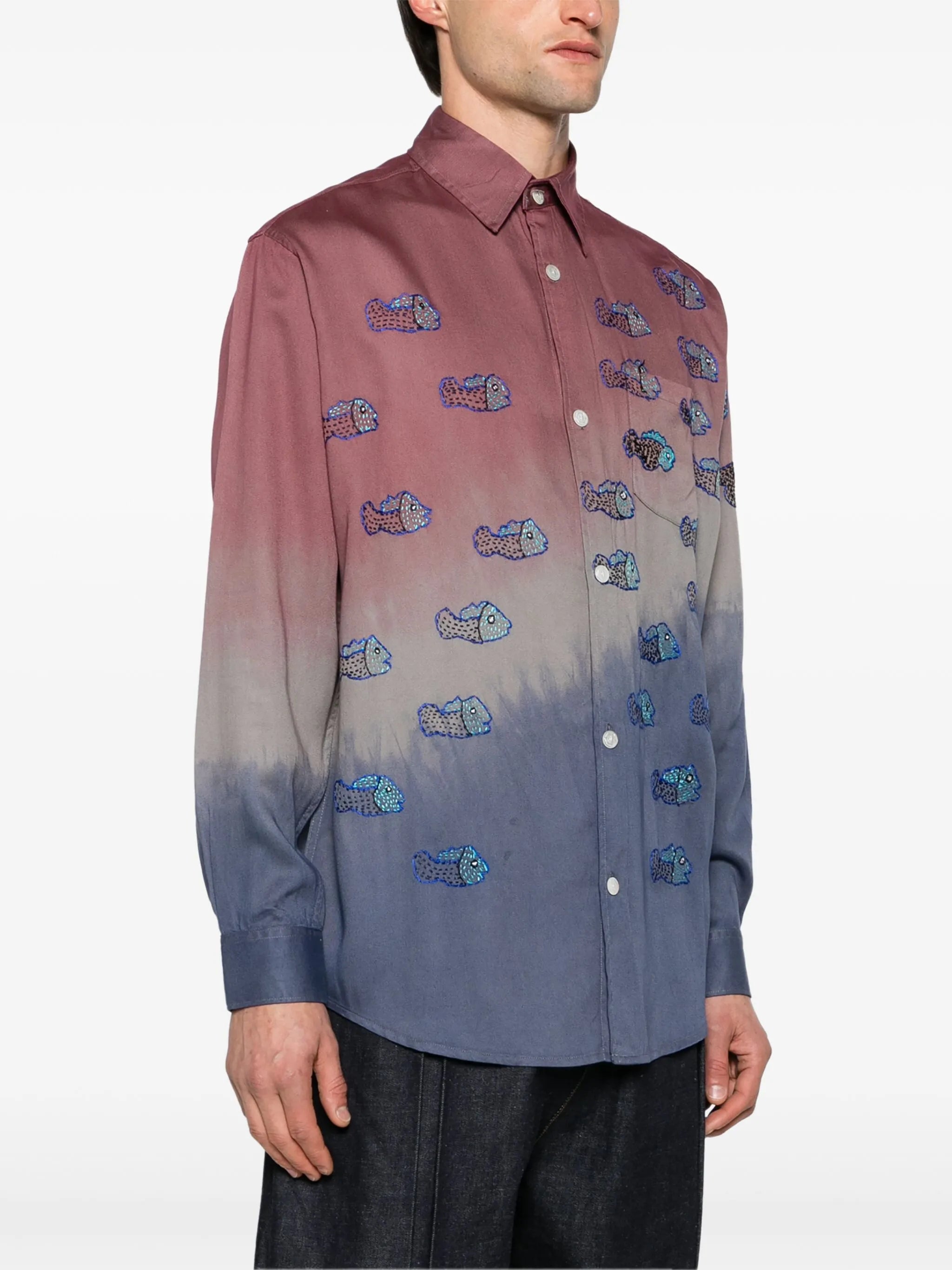 Block Dyed tie-dye shirt