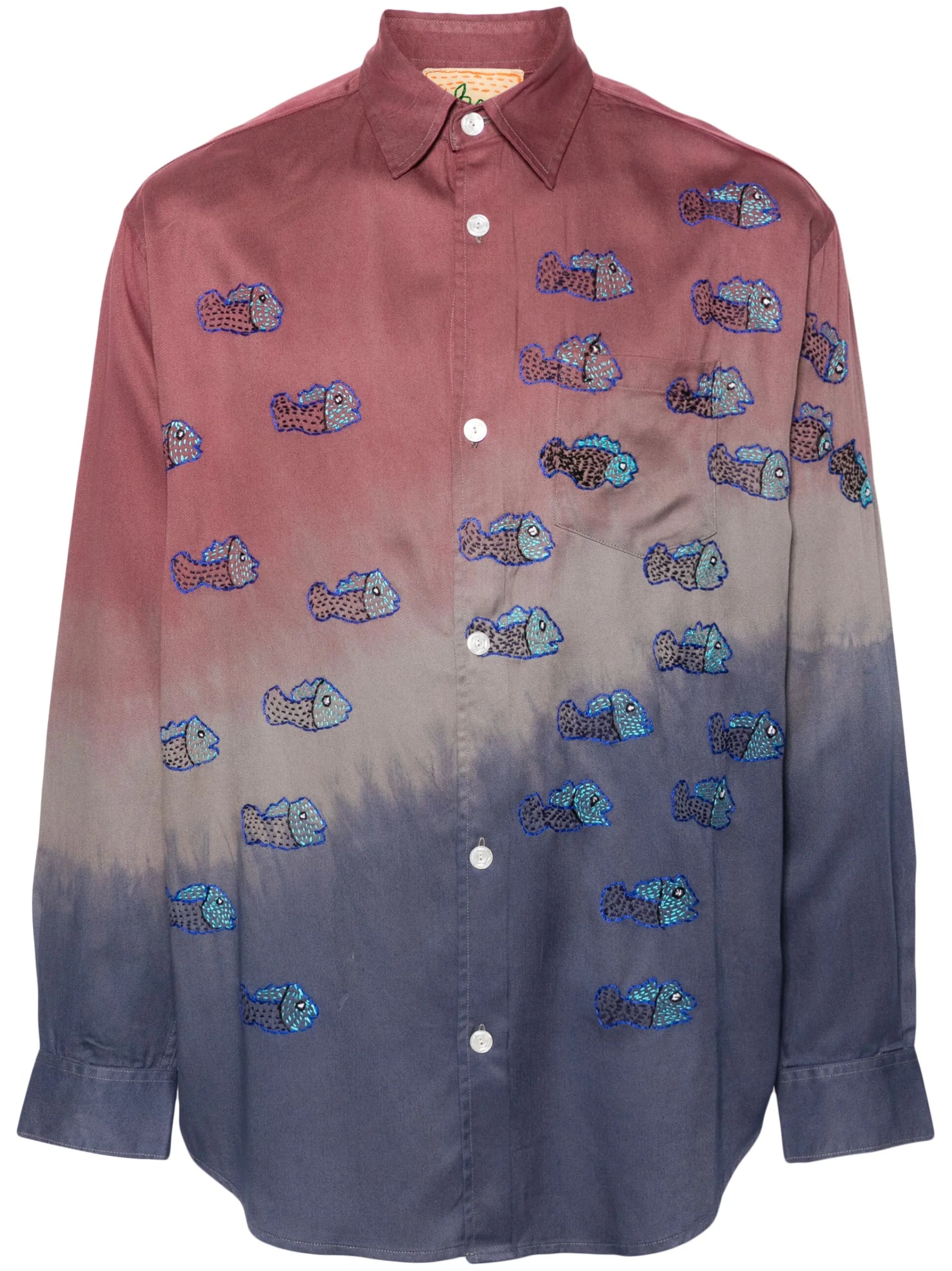 Block Dyed tie-dye shirt