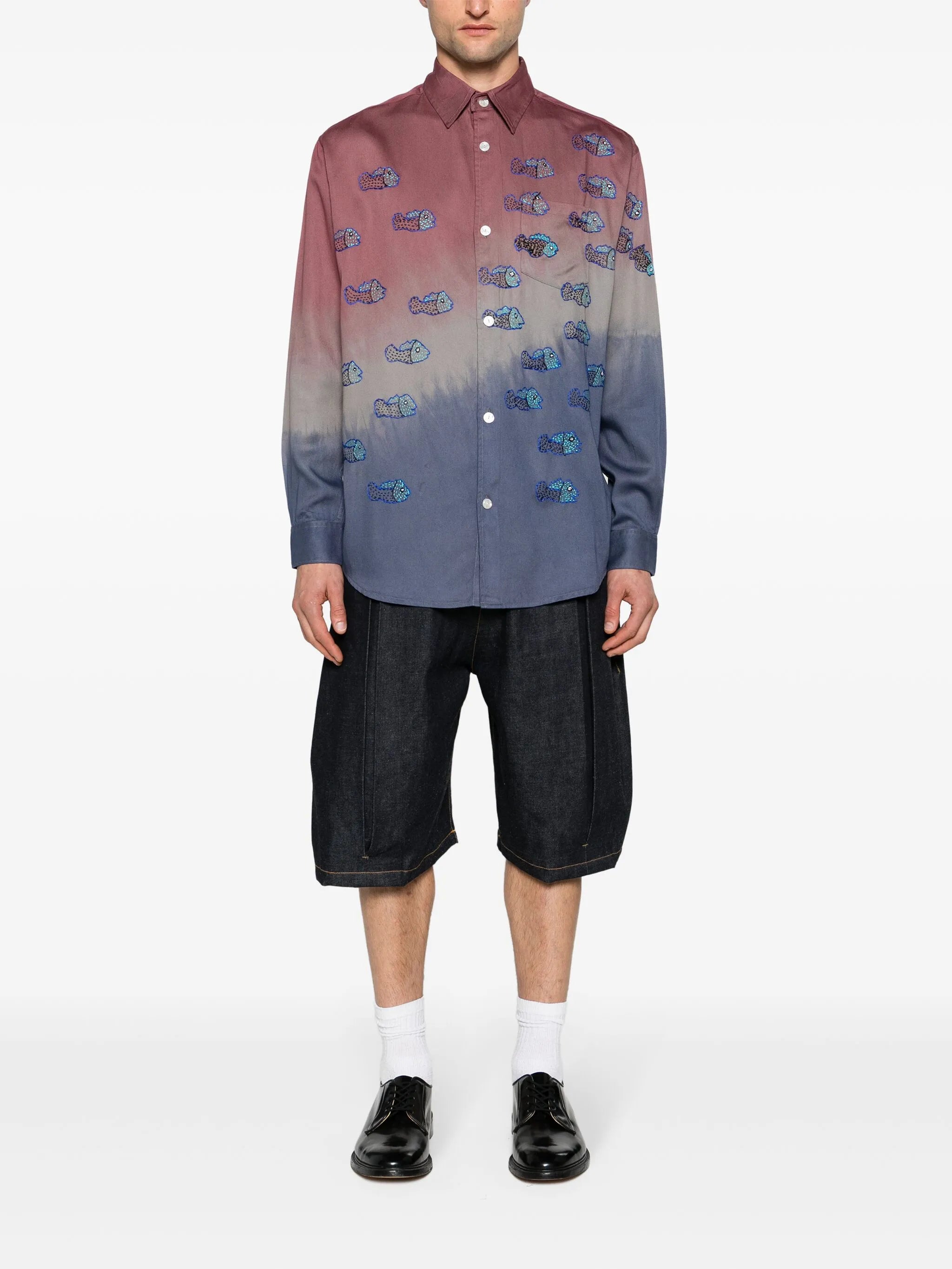 Block Dyed tie-dye shirt