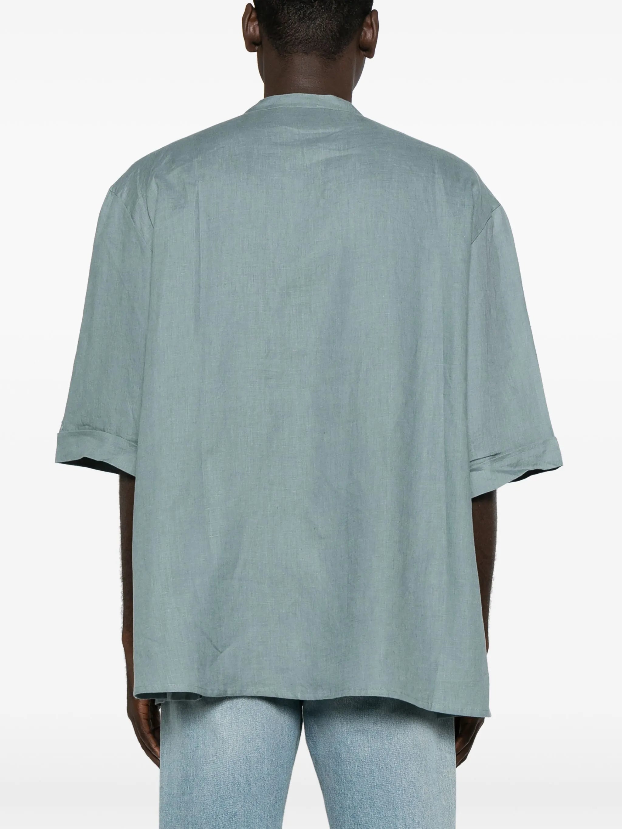 decorative-stitching linen tunic
