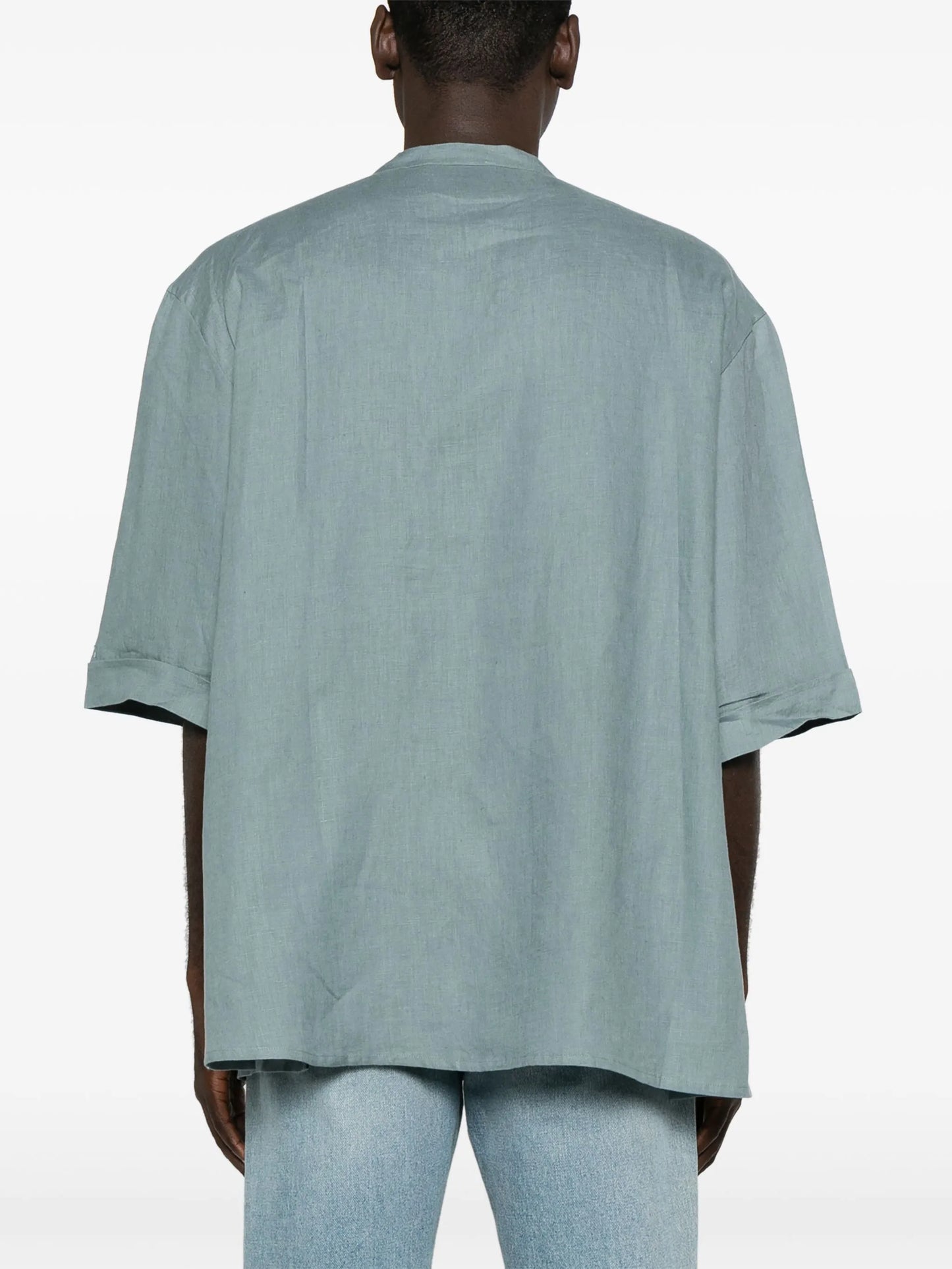 decorative-stitching linen tunic