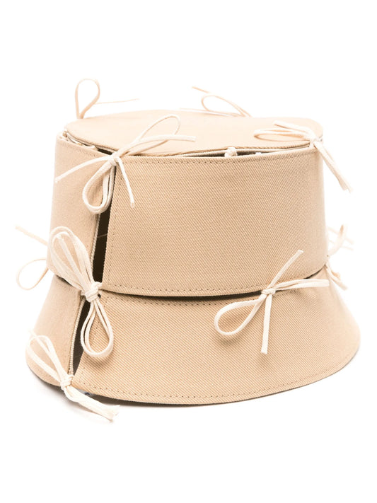 bow tie reversible bucket hat