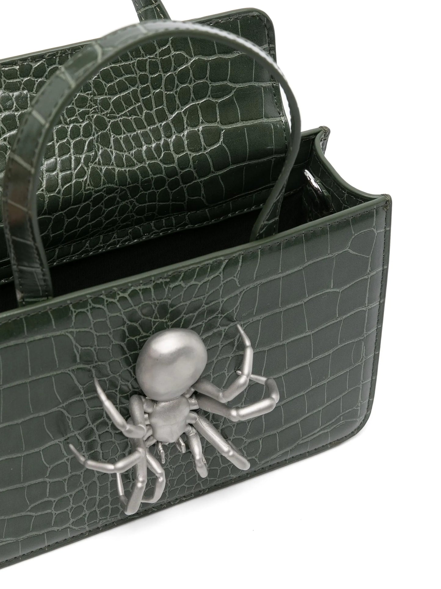 small Spider snakeskin-effect tote bag