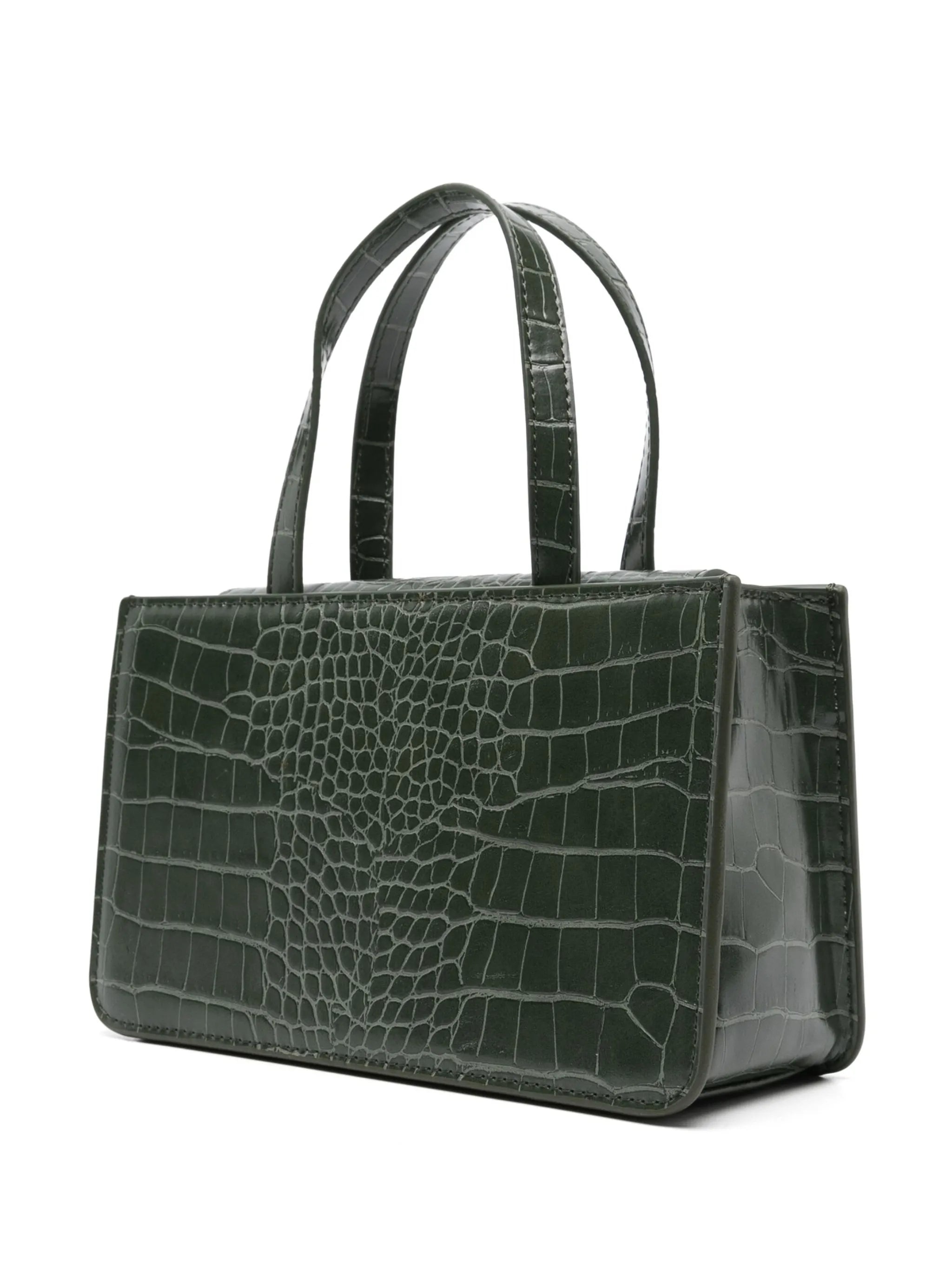 small Spider snakeskin-effect tote bag