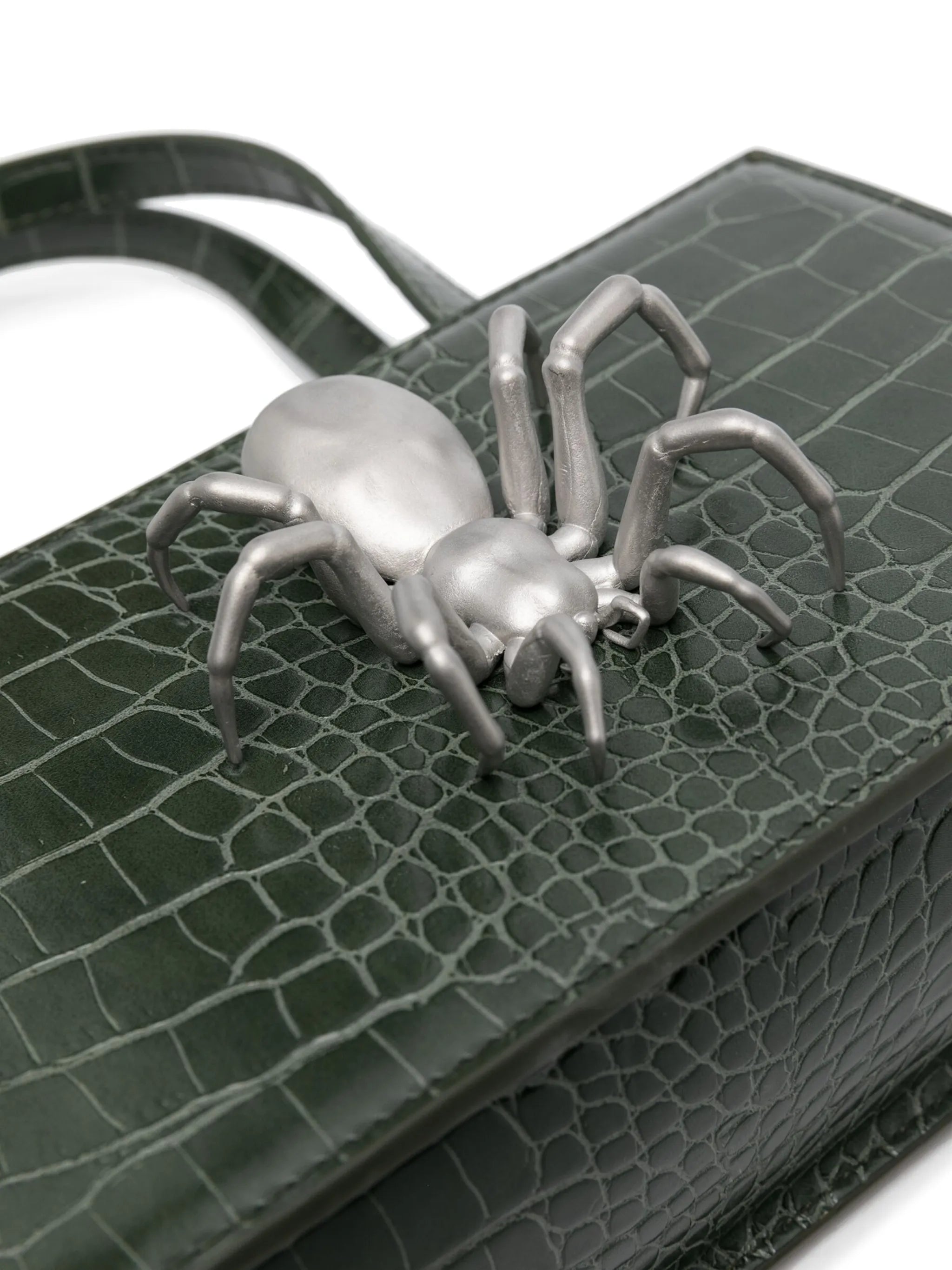 small Spider snakeskin-effect tote bag