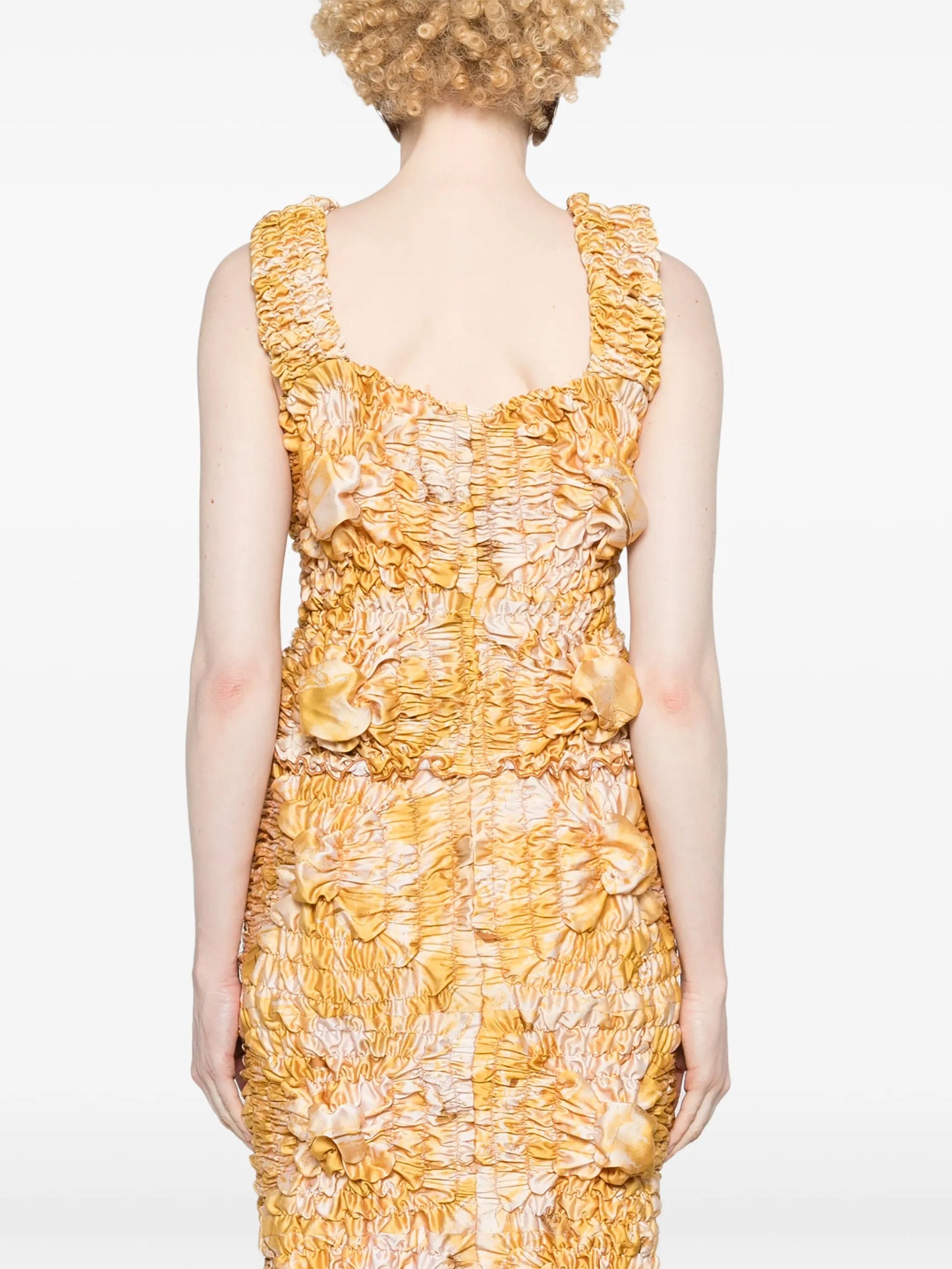 Twist ruched tank top