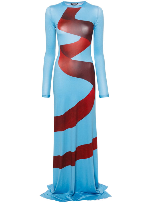 360 Kite-print maxi dress