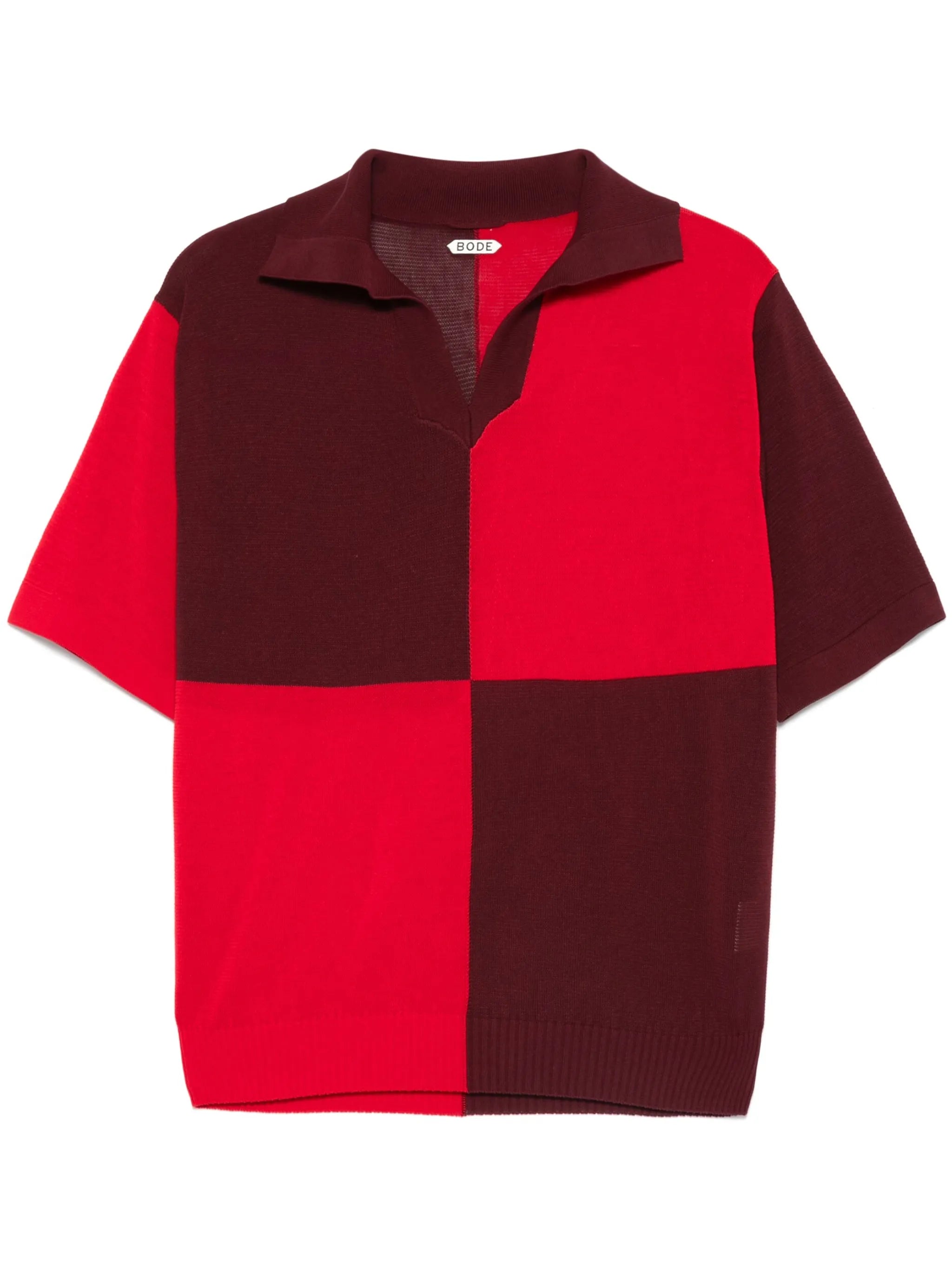 Checker polo shirt