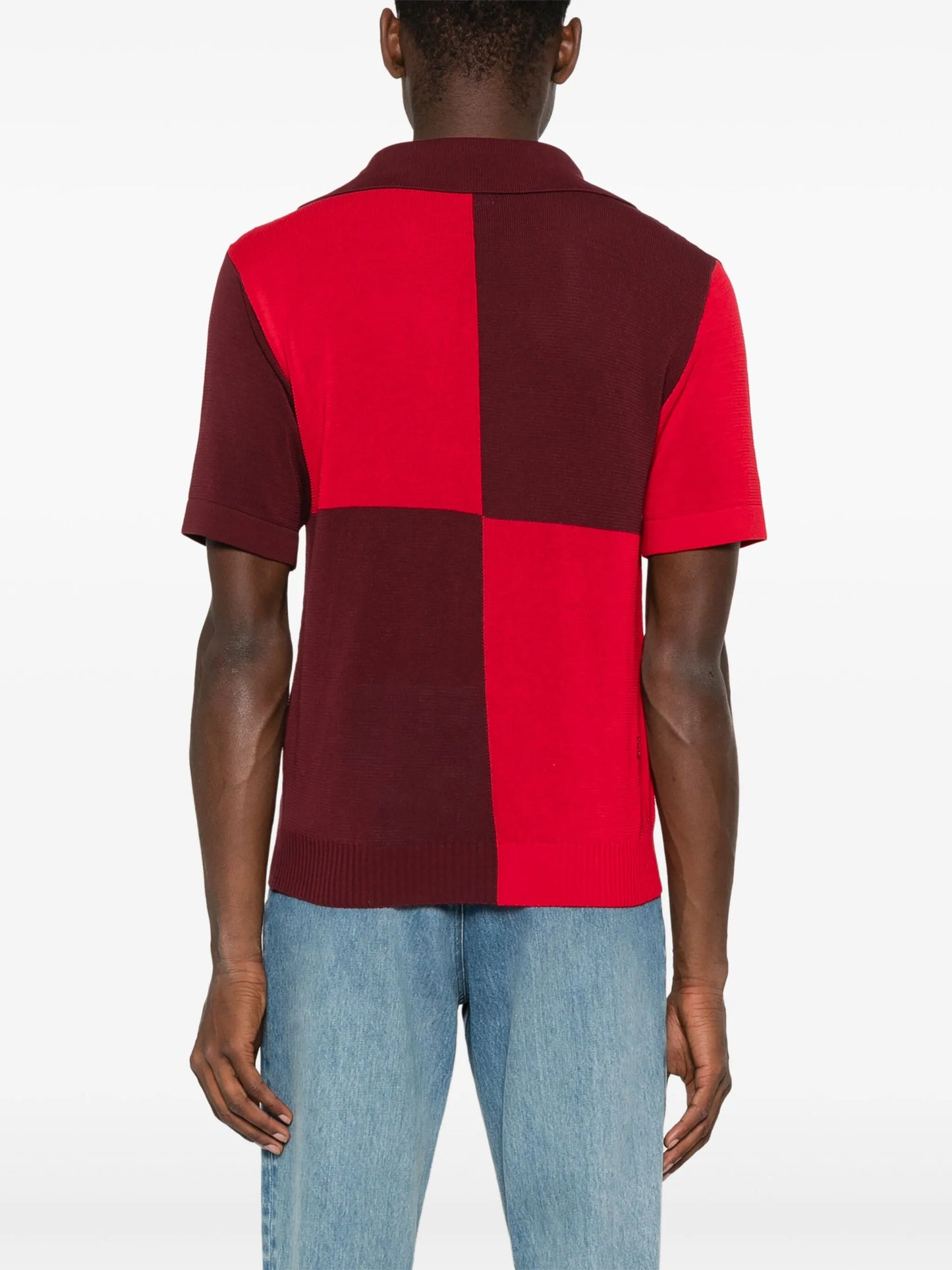 Checker polo shirt