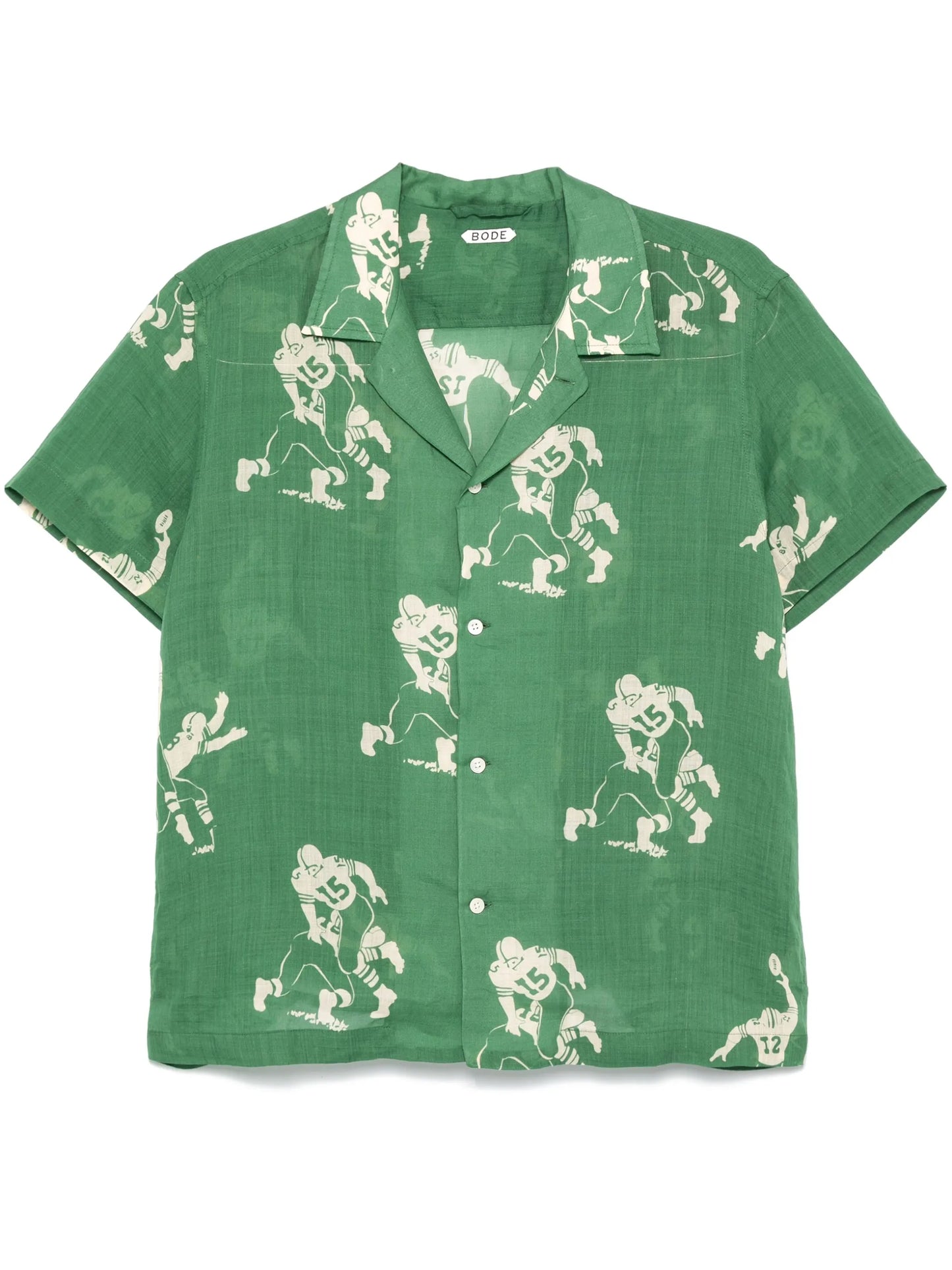 Football-pattern shirt