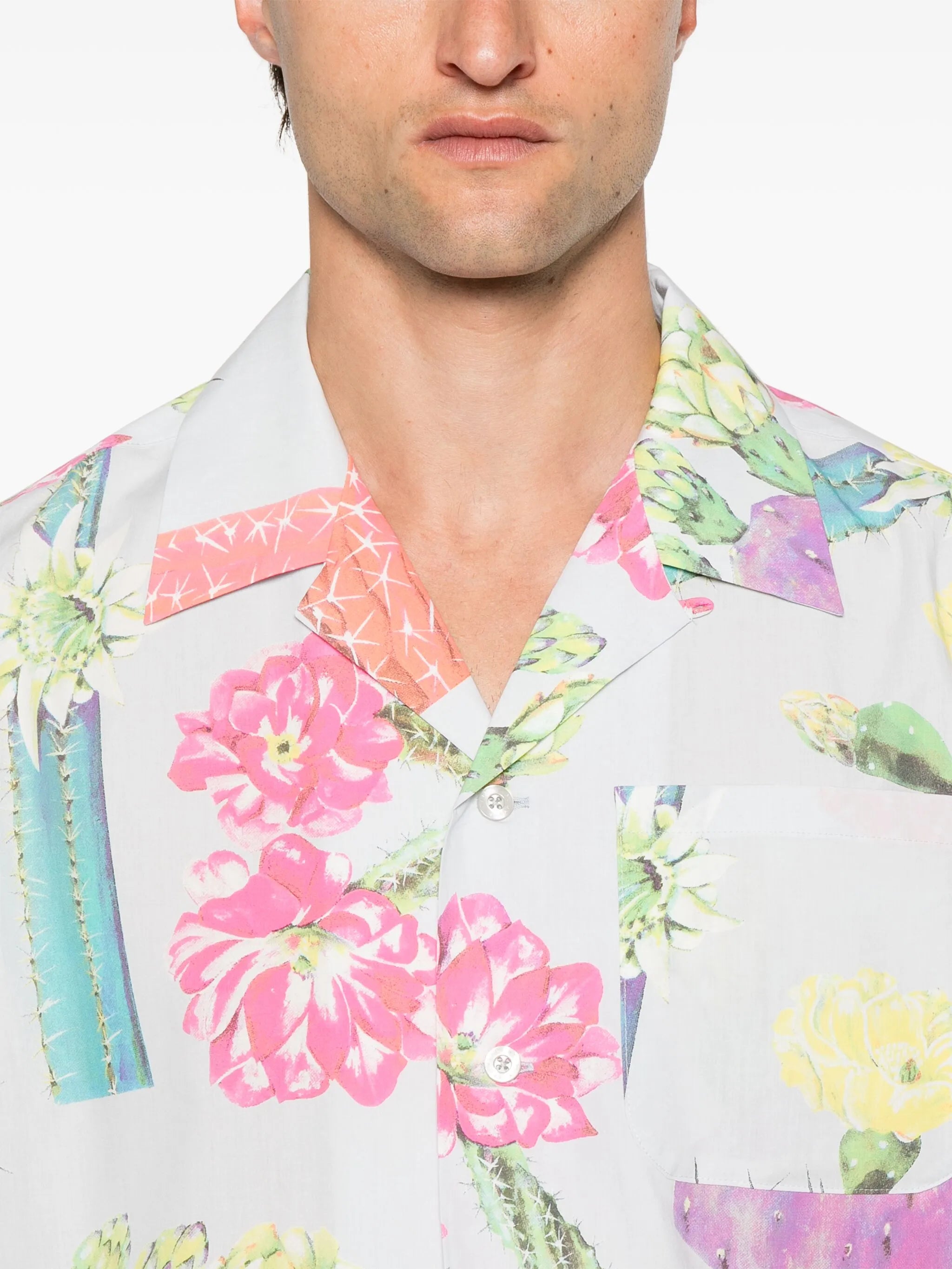 cacti-print shirt