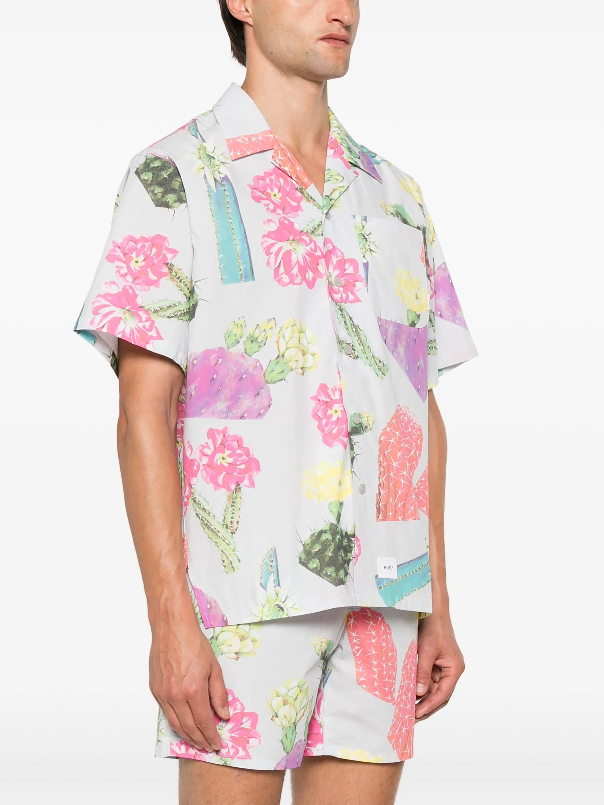 cacti-print shirt