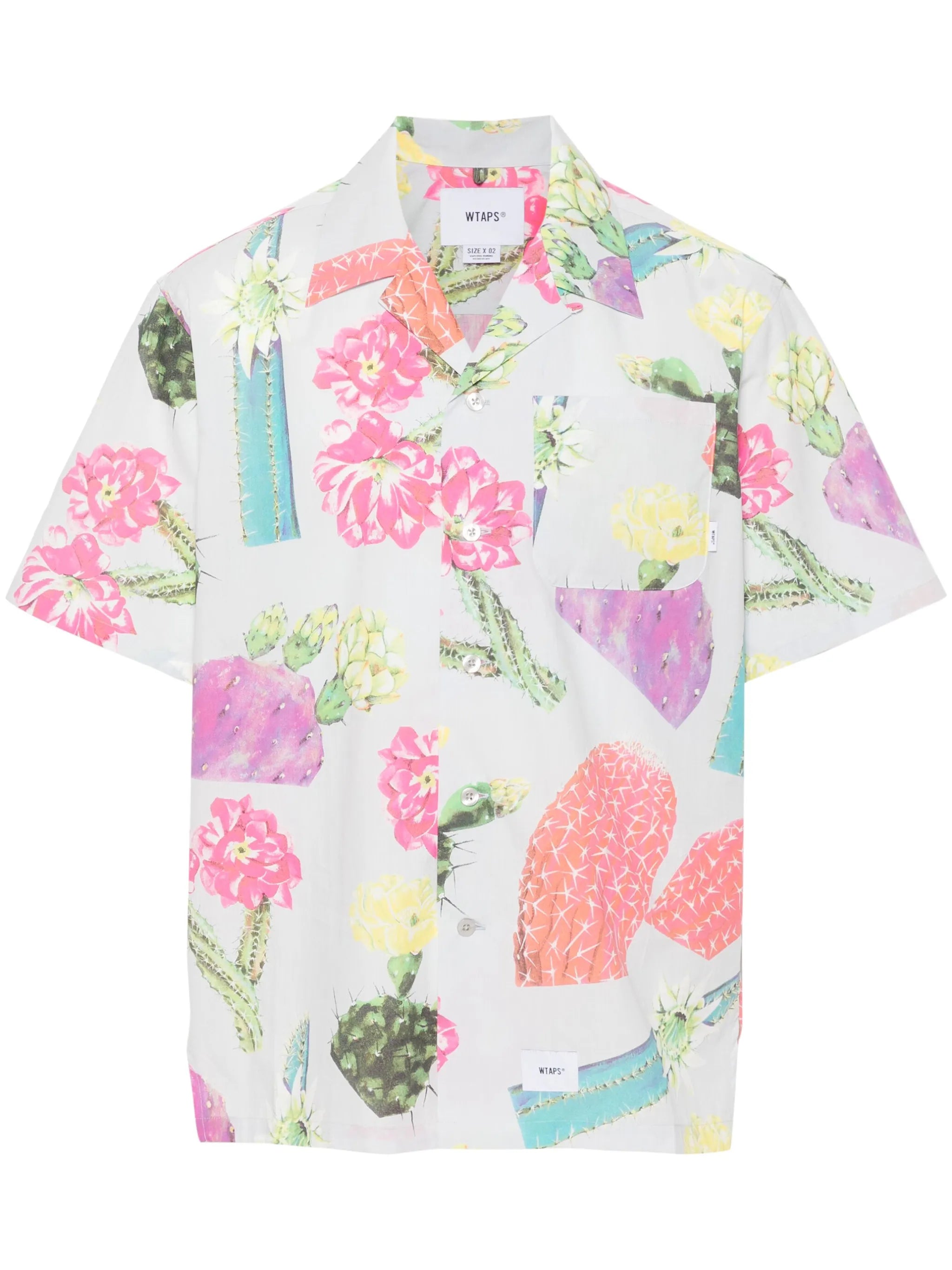 cacti-print shirt