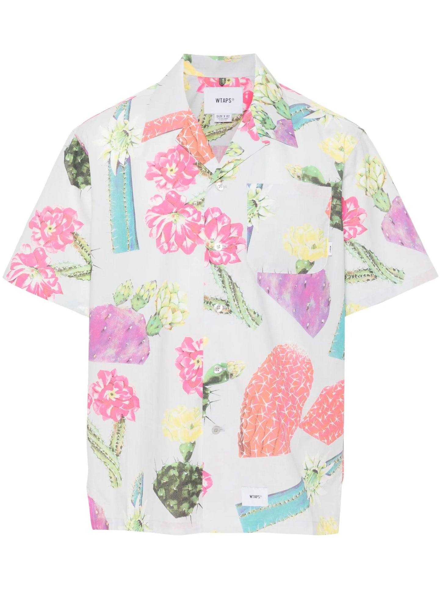cacti-print shirt