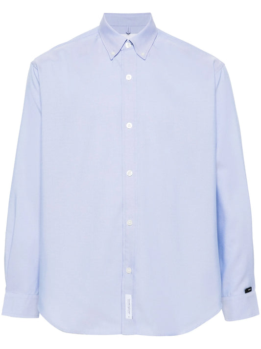 button-down collar long-sleeve shirt