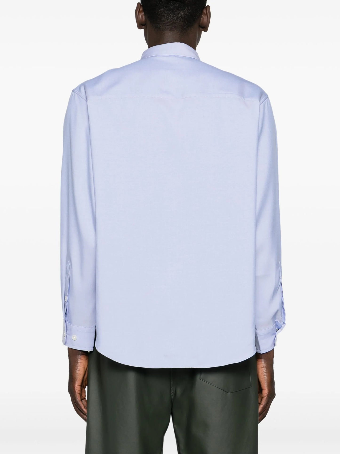 button-down collar long-sleeve shirt