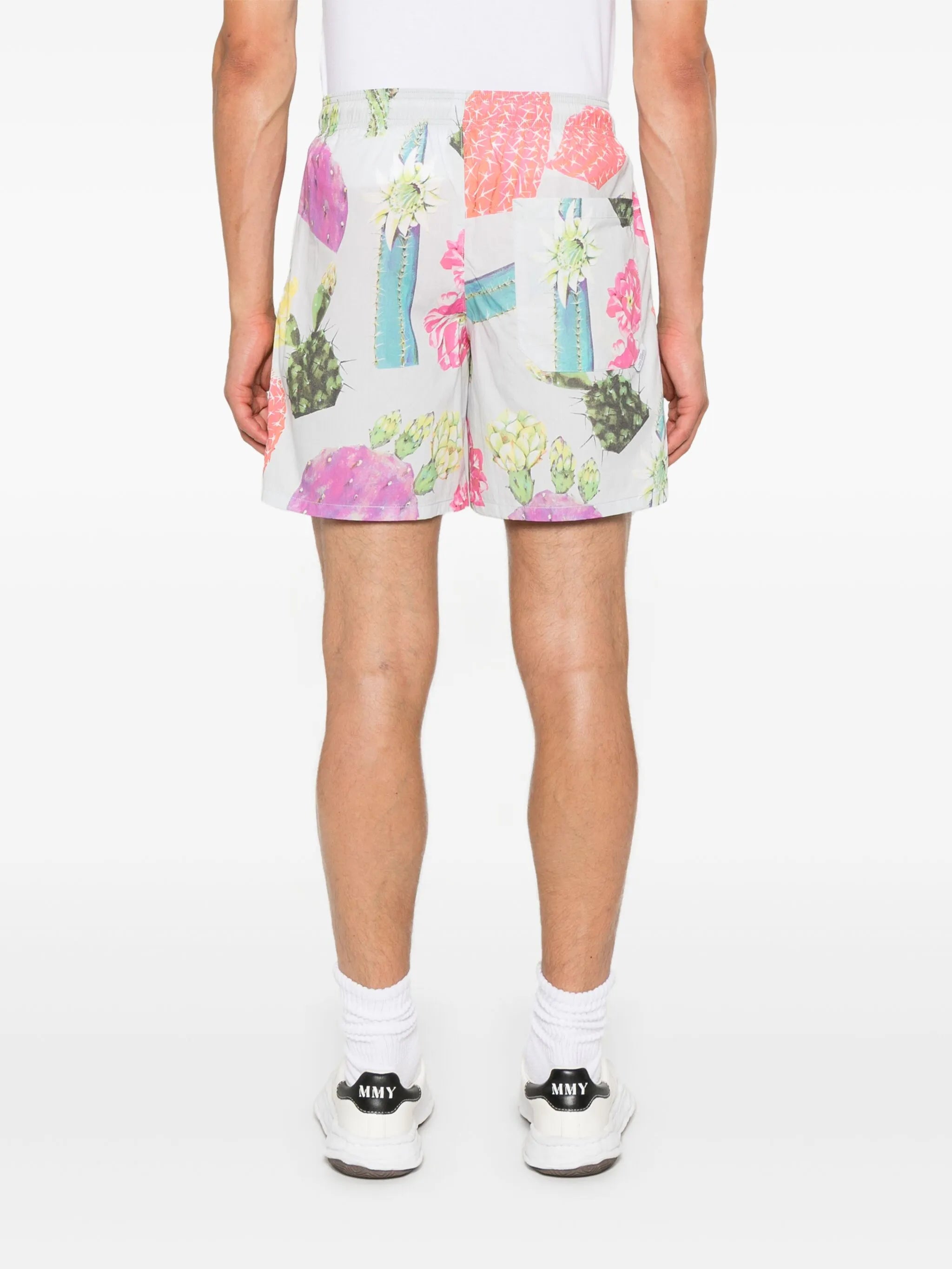 cacti-print shorts