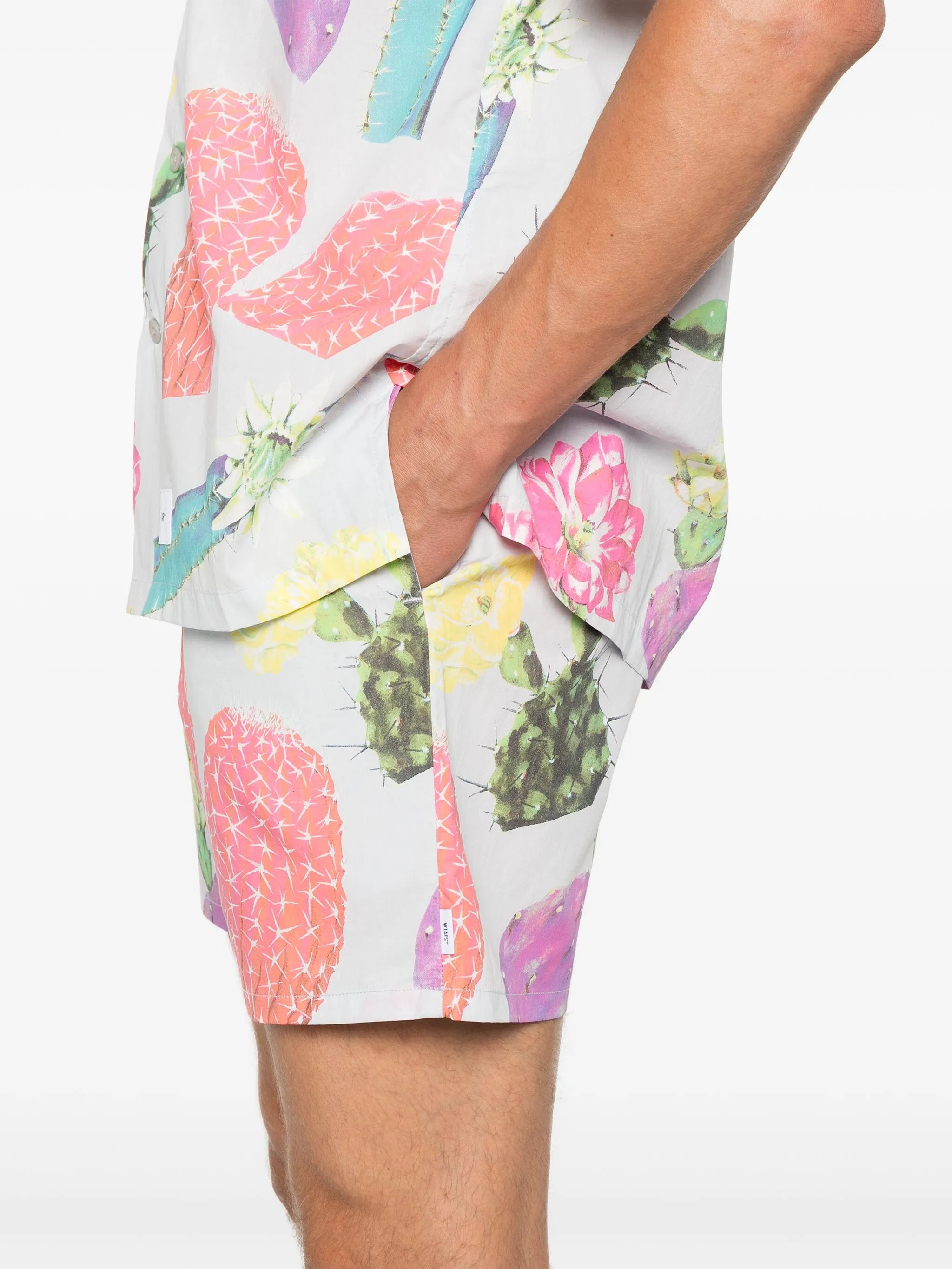 cacti-print shorts