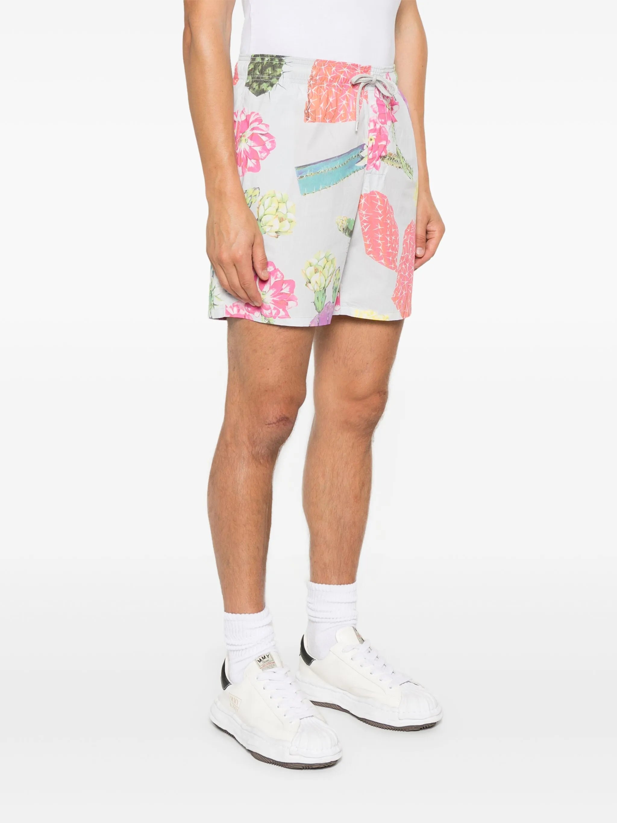 cacti-print shorts