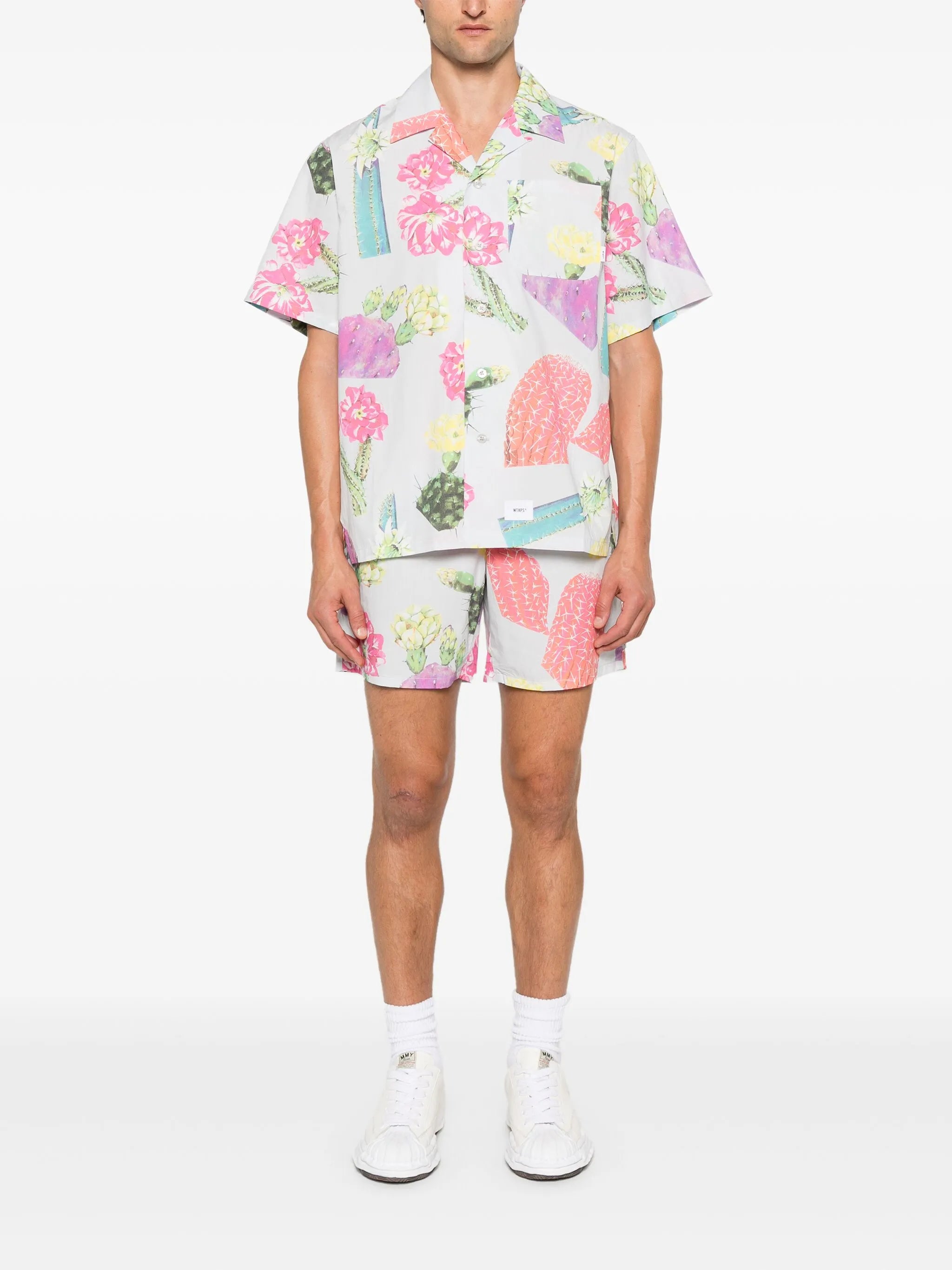cacti-print shorts