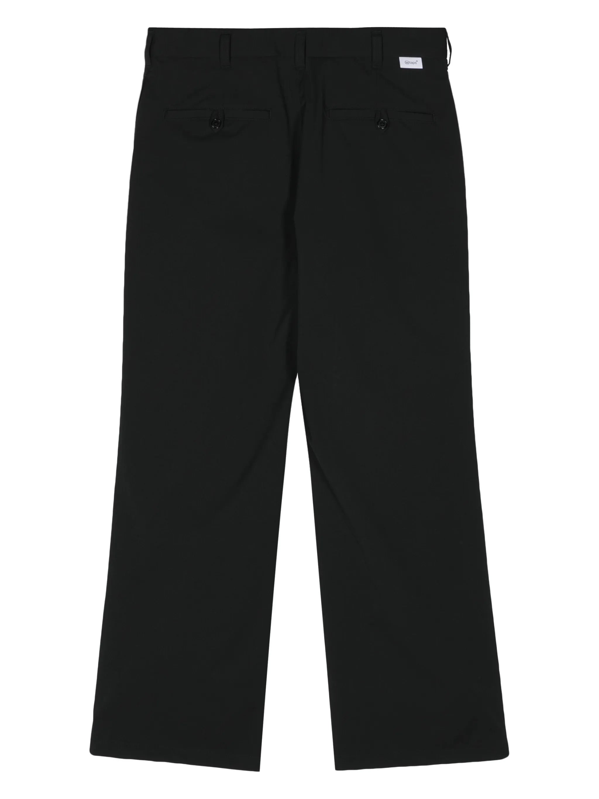 gabardine straight trousers