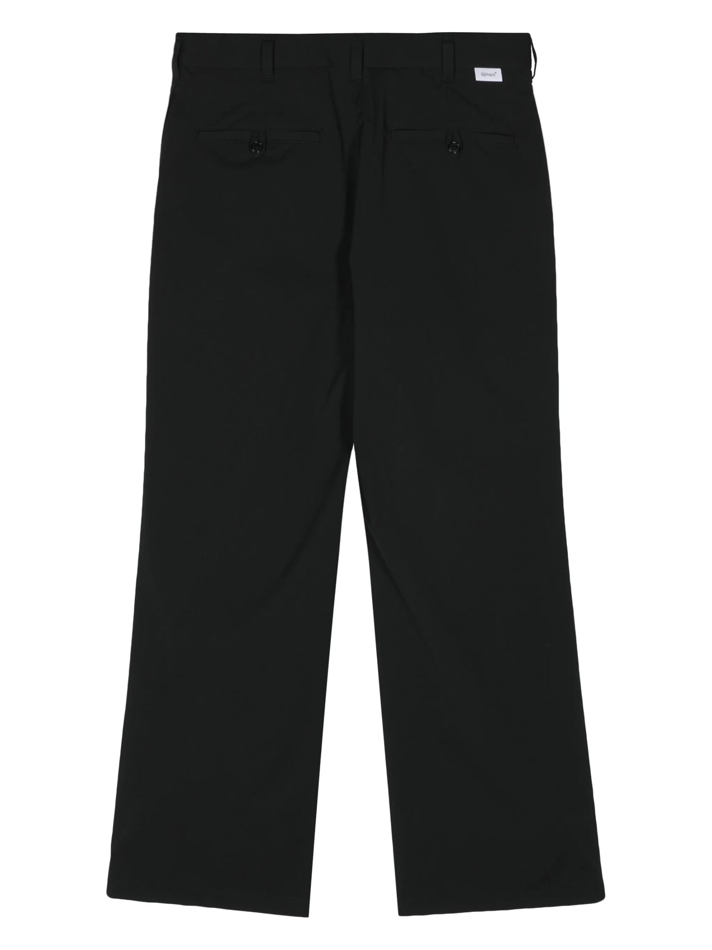 gabardine straight trousers