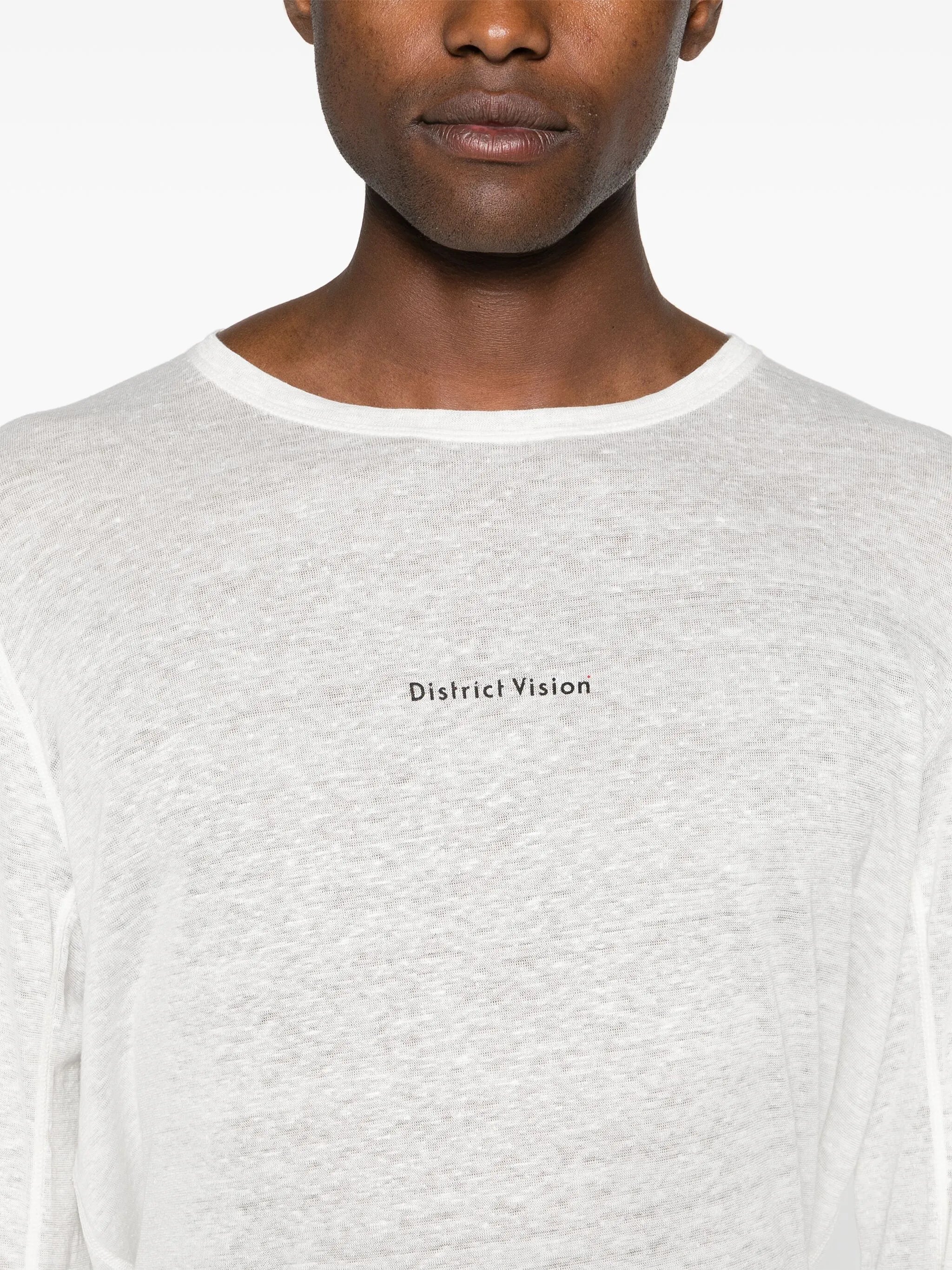 logo-print hemp T-shirt