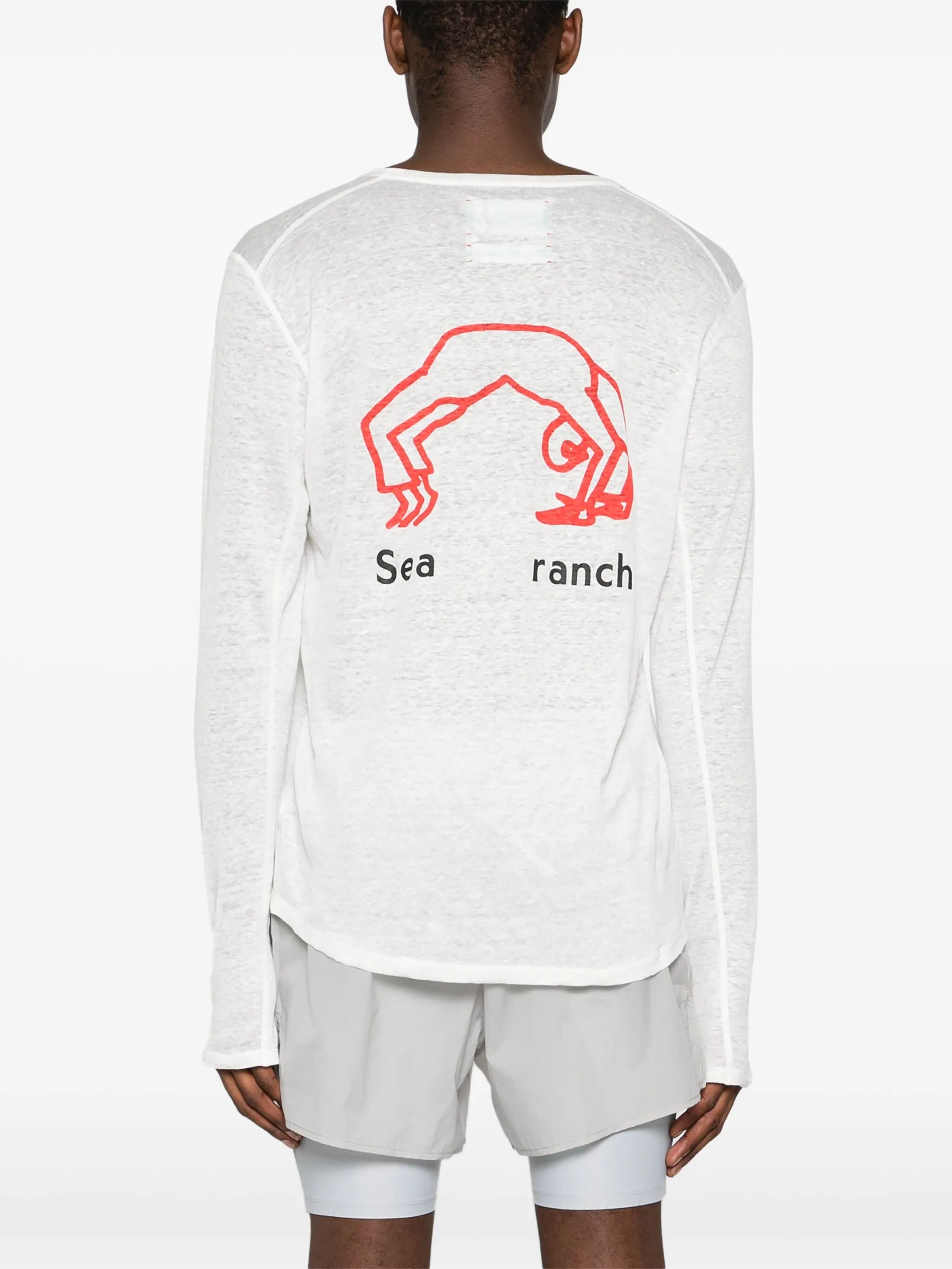 logo-print hemp T-shirt