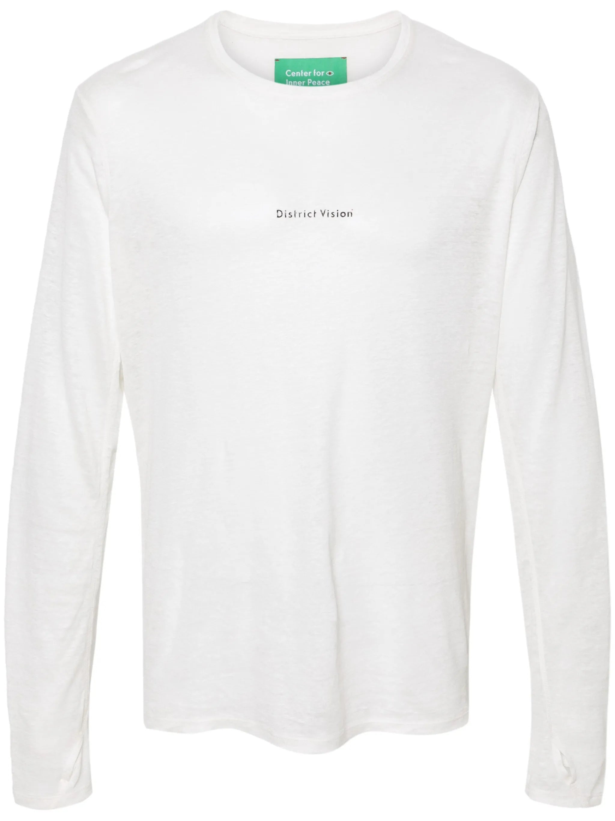 logo-print hemp T-shirt