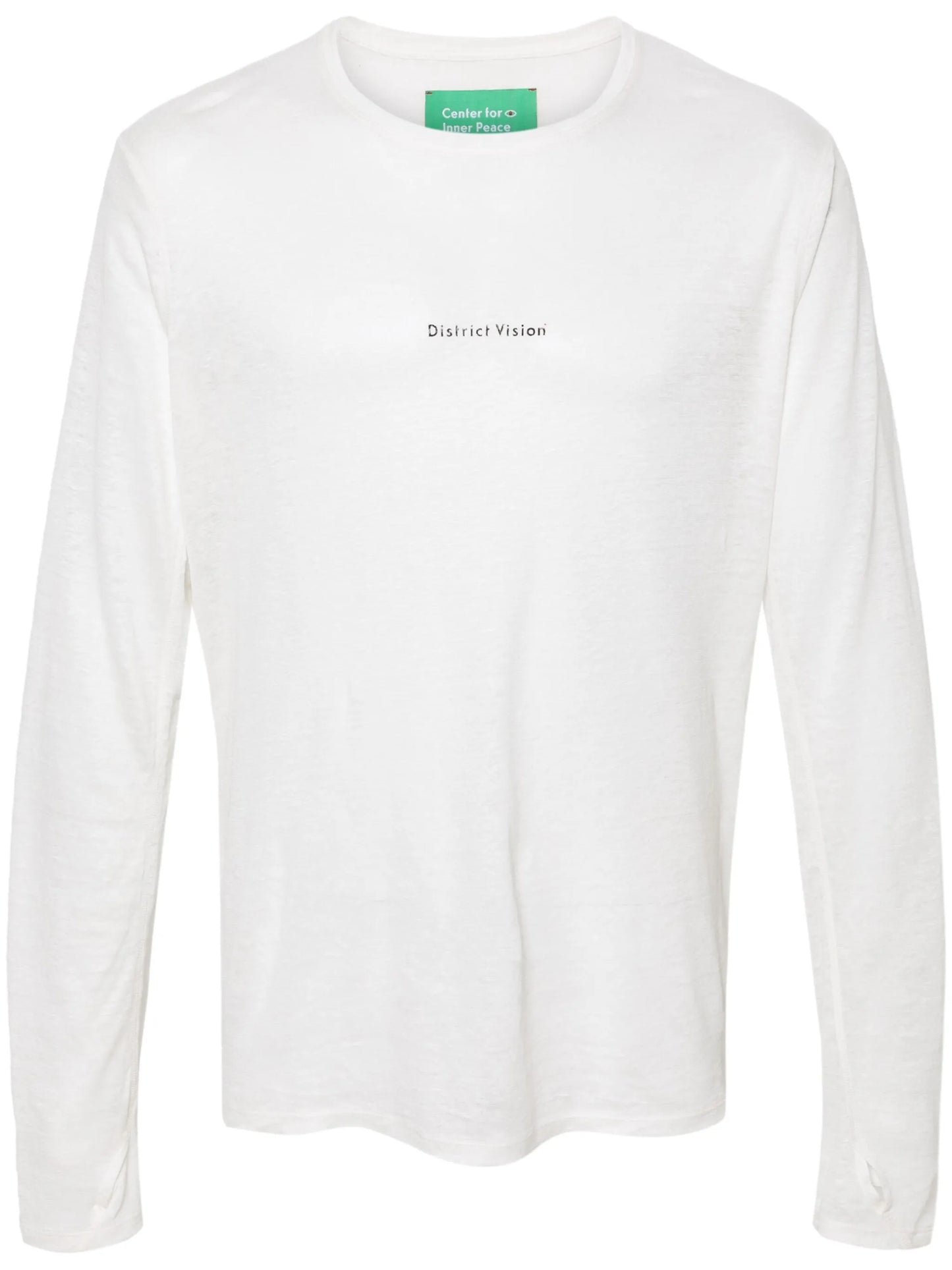 logo-print hemp T-shirt
